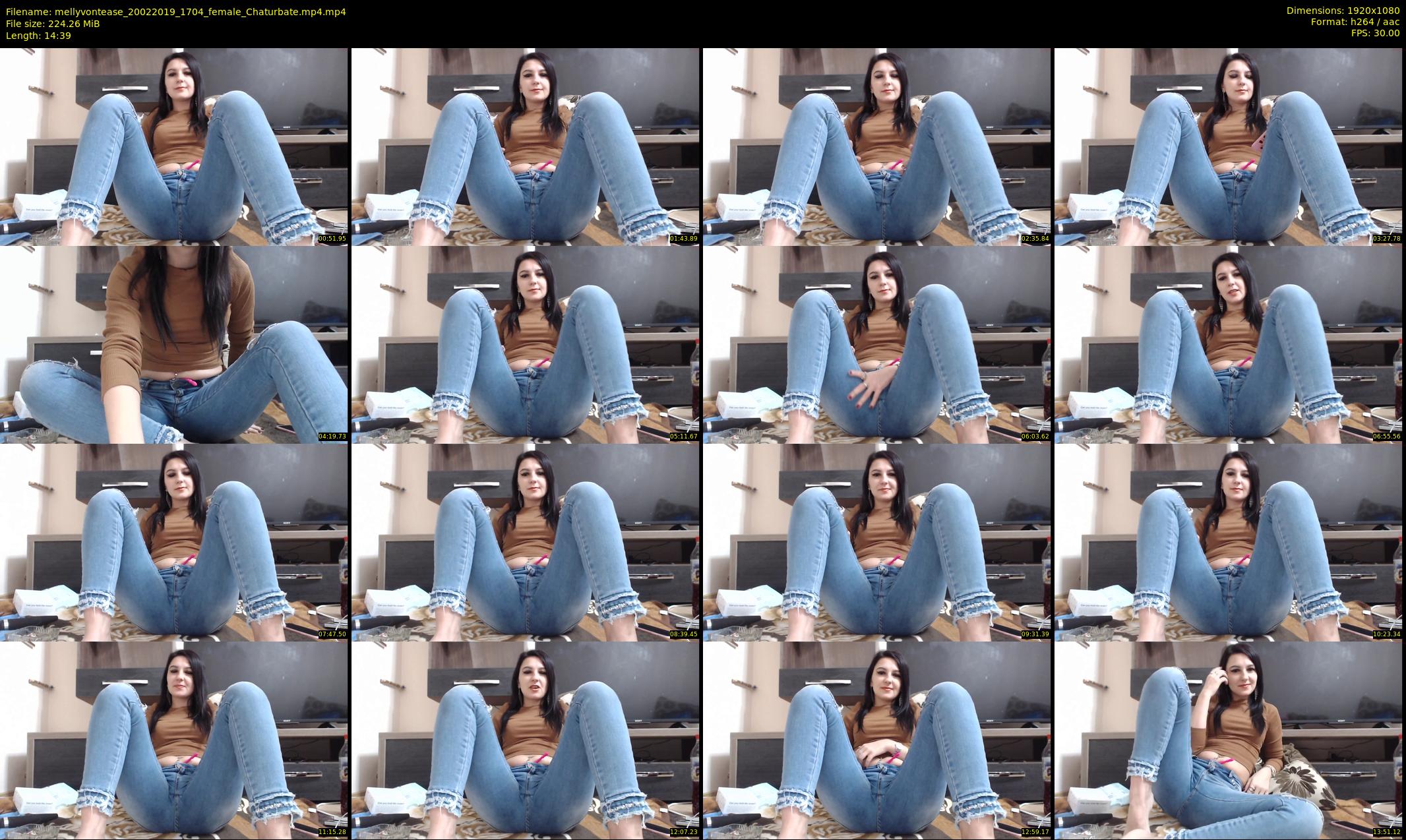 mellyvontease — 15 minute Chaturbate female cam show recording, 1080p, Feb 20, 2019