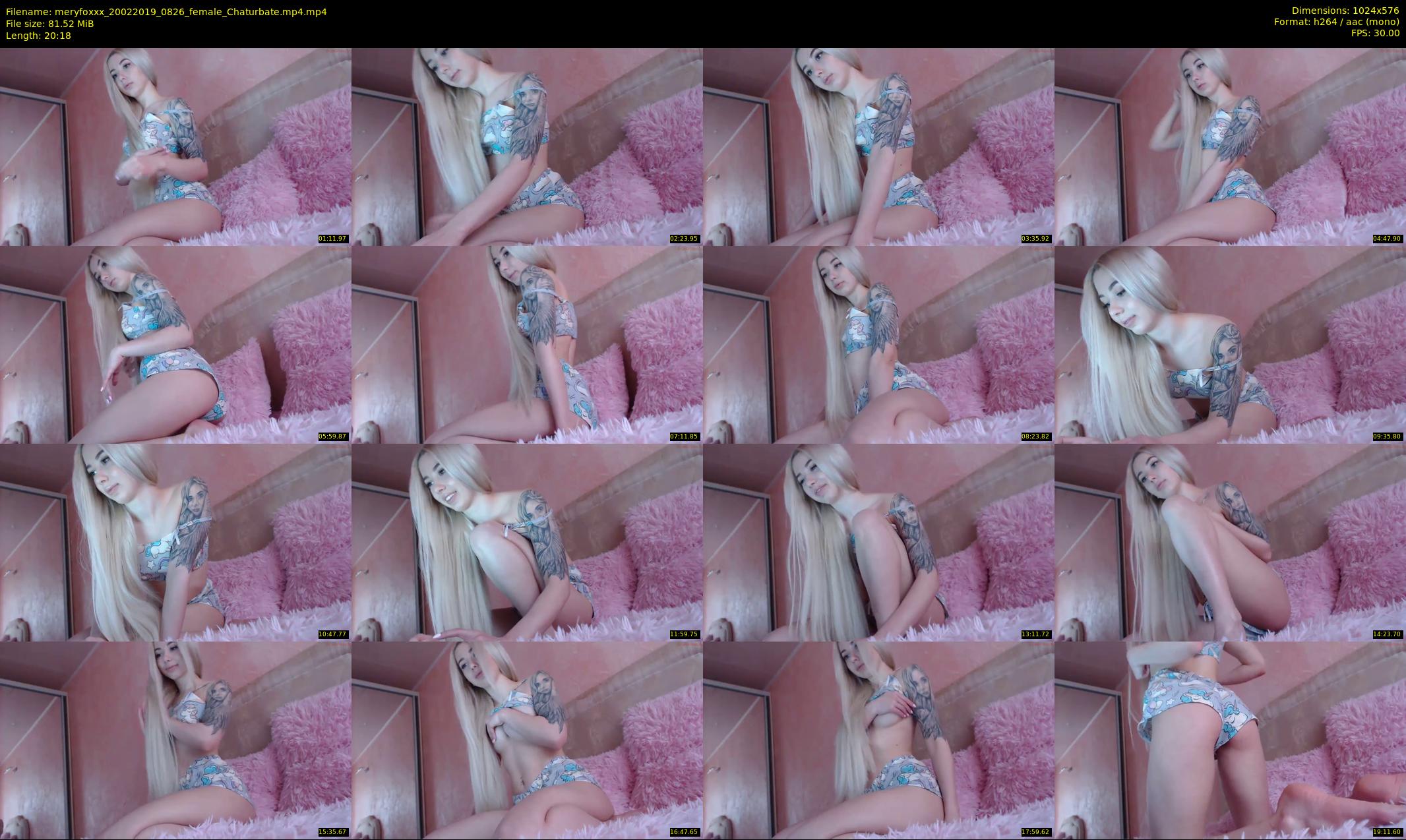 meryfoxxx — 21 minute Chaturbate female cam show recording, 480p, Feb 20, 2019