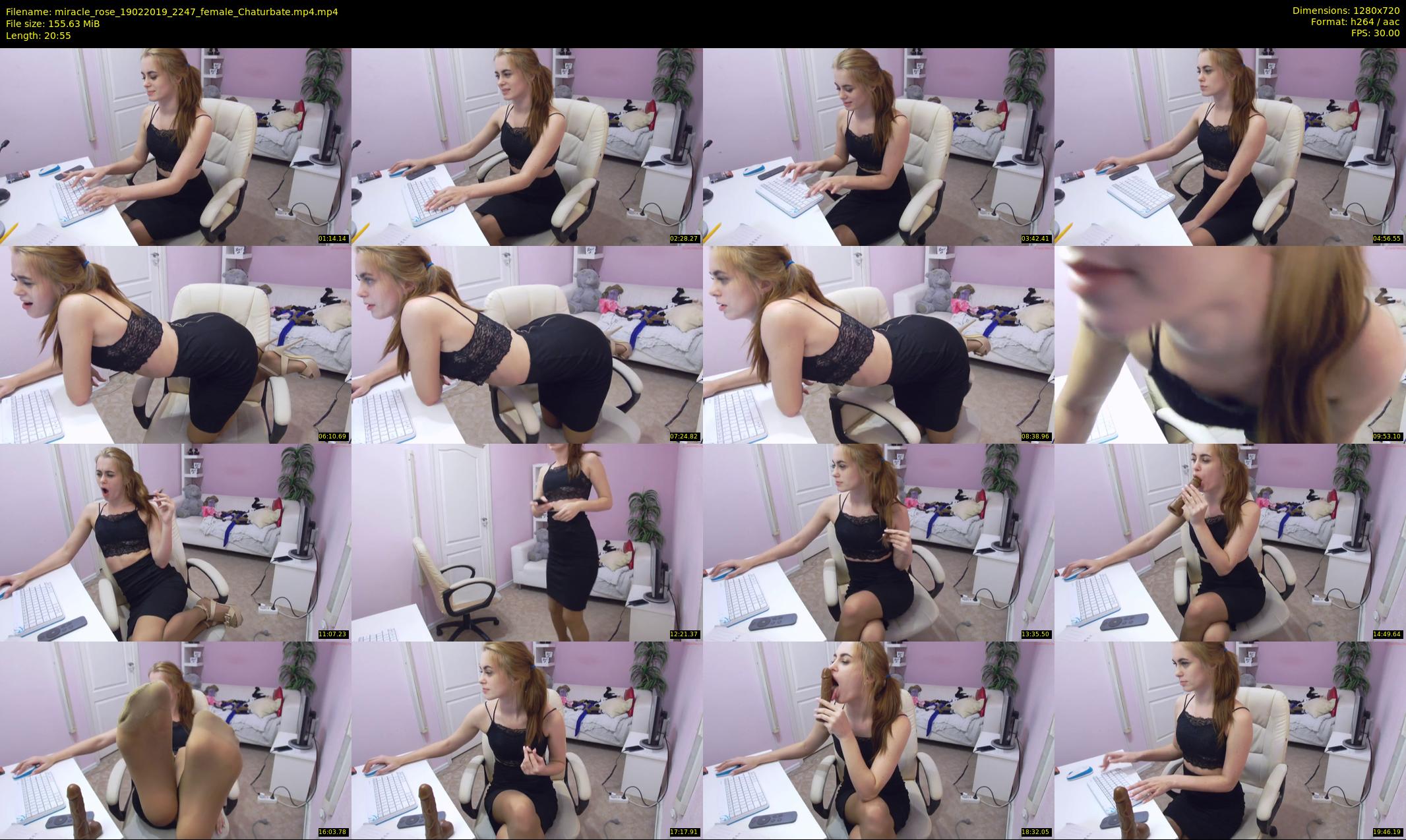miracle_rose — 21 minute Chaturbate female cam show recording, 720p, Feb 19, 2019