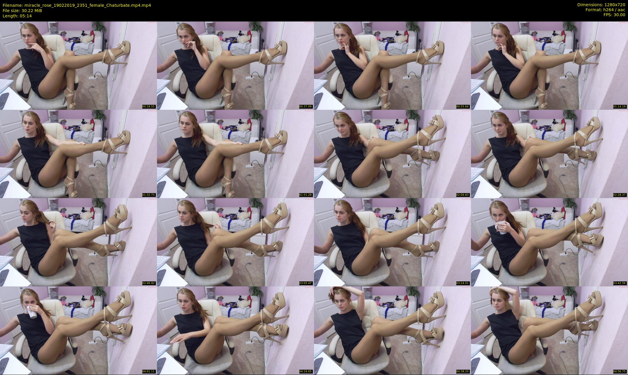 miracle_rose — 6 minute Chaturbate female cam show recording, 720p, Feb 19, 2019