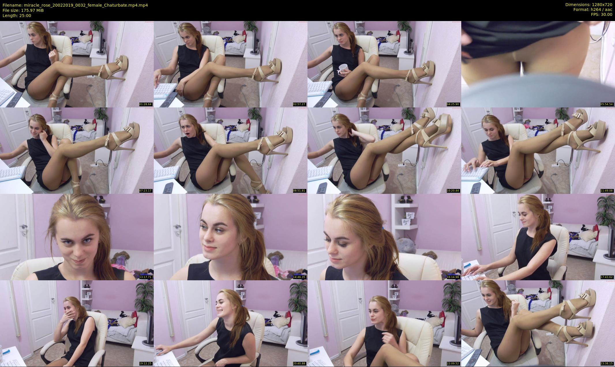 miracle_rose — 25 minute Chaturbate female cam show recording, 720p, Feb 20, 2019