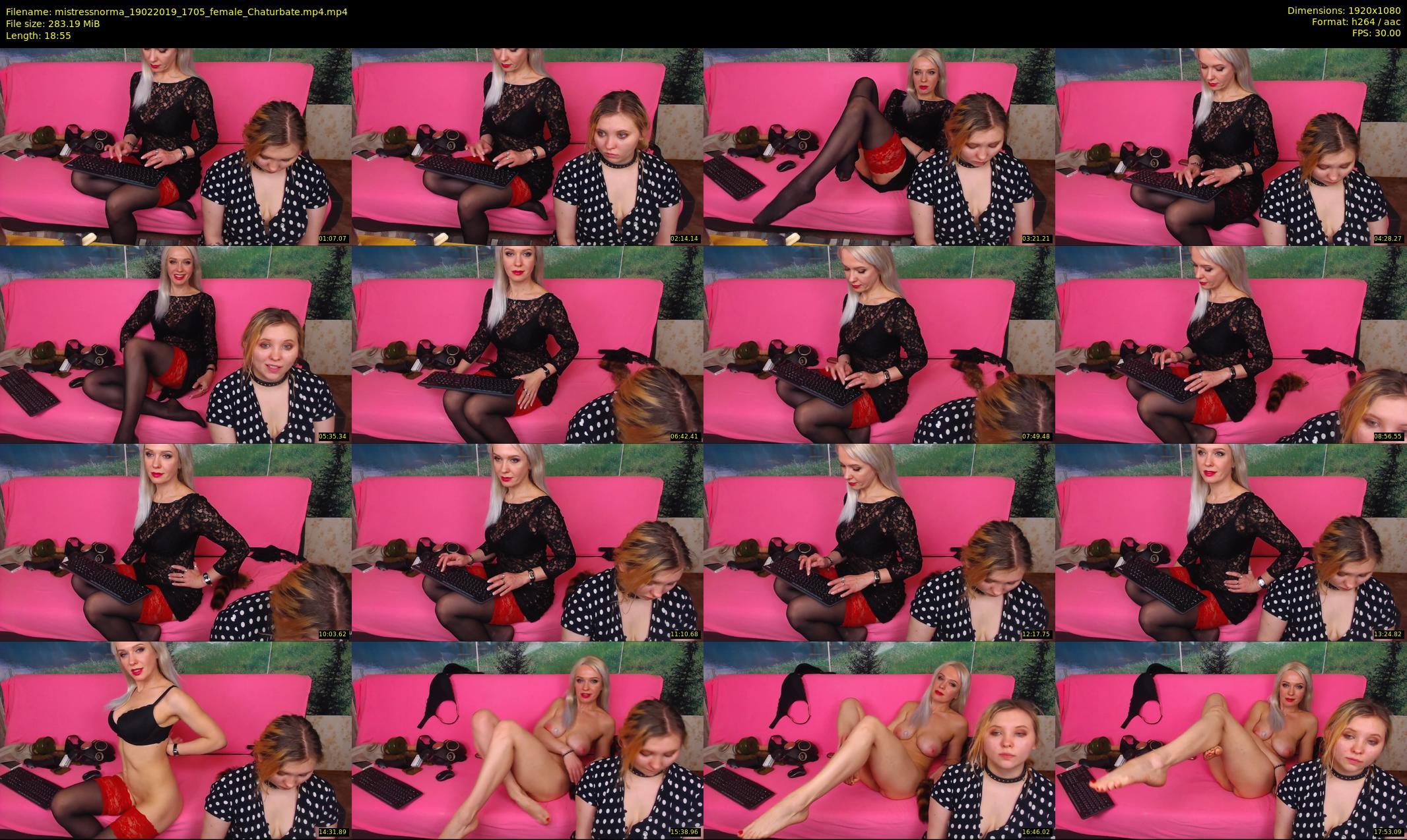 mistressnorma — 19 minute Chaturbate female cam show recording, 1080p, Feb 19, 2019