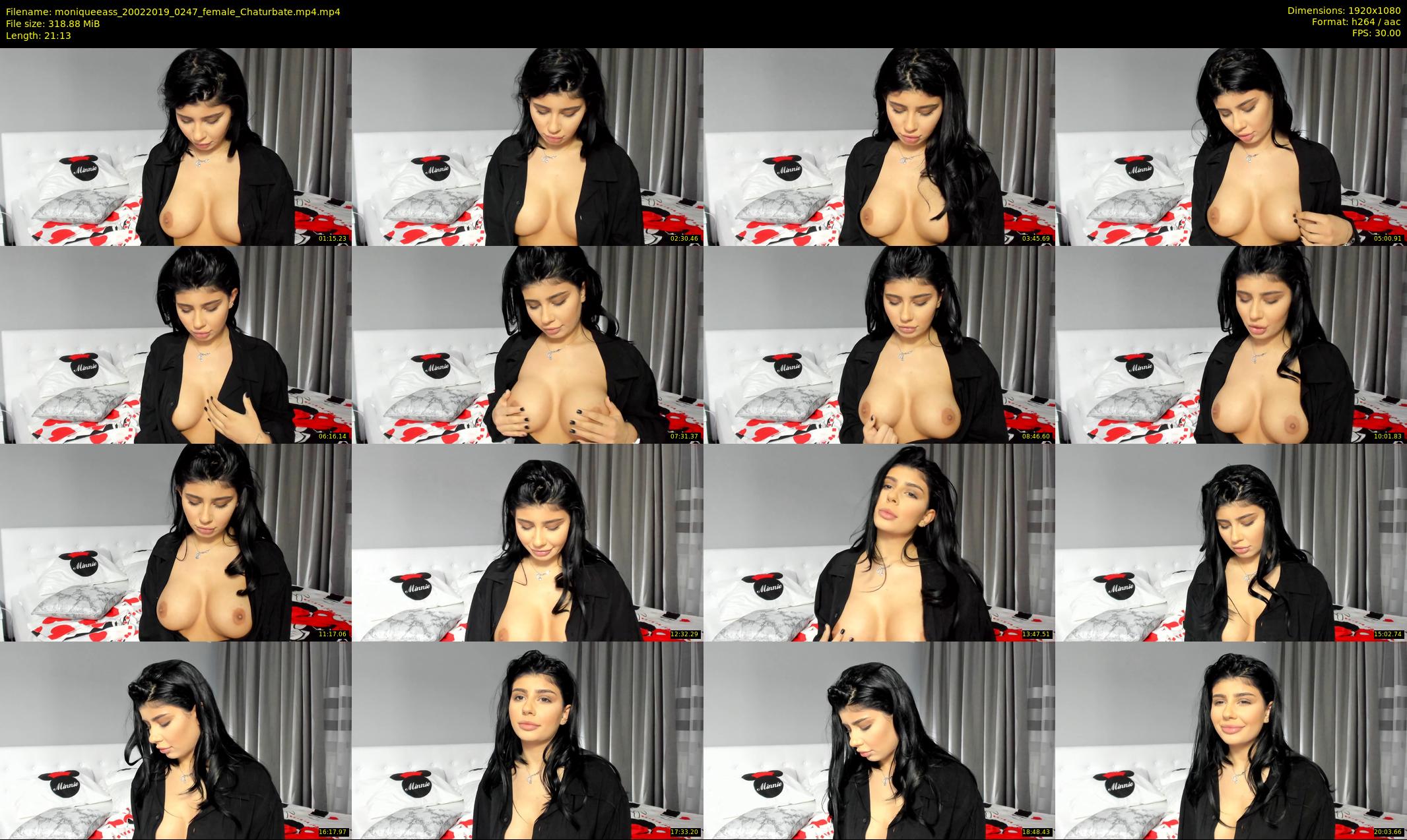 moniqueeass — 22 minute Chaturbate female cam show recording, 1080p, Feb 20, 2019