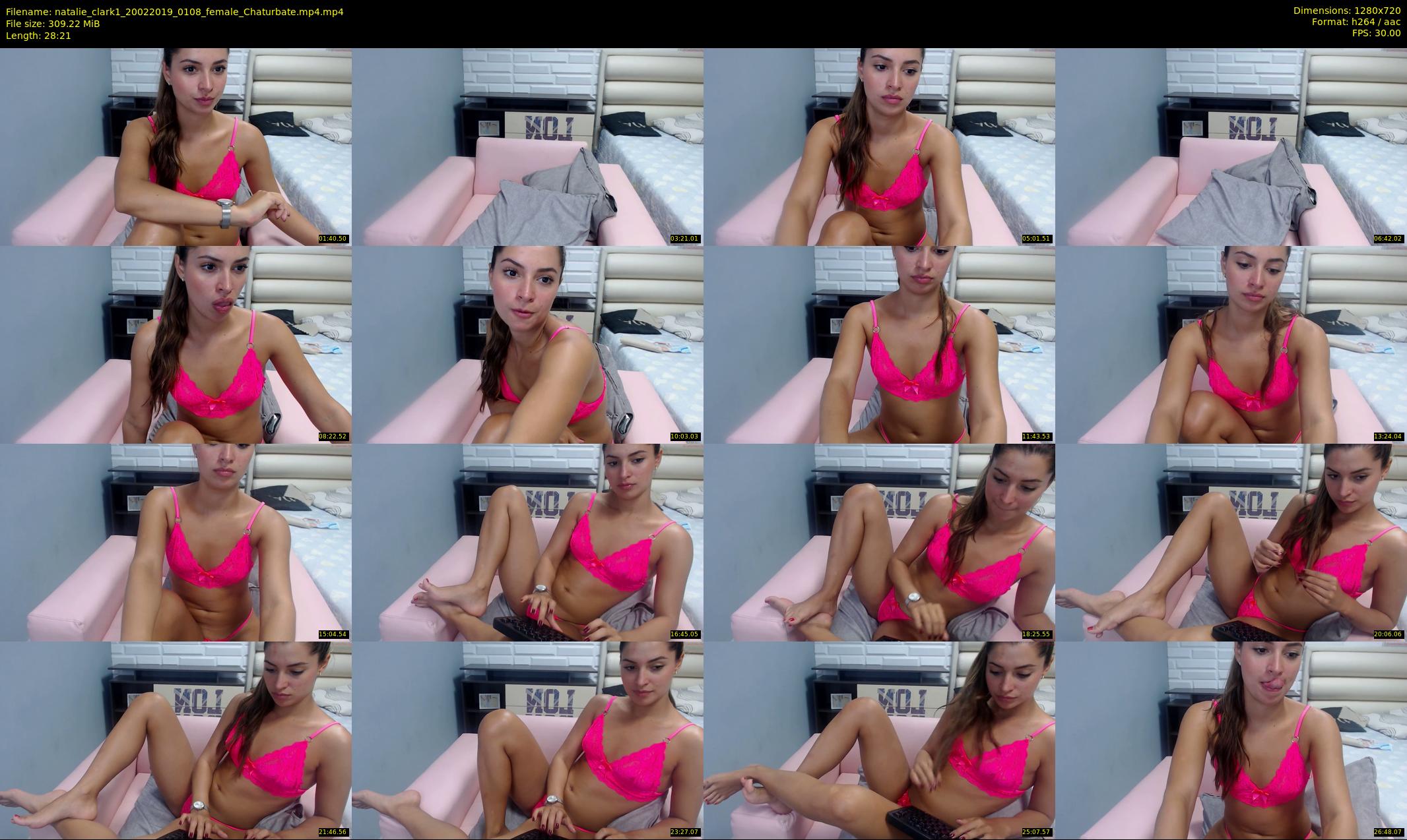 natalie_clark1 — 29 minute Chaturbate female cam show recording, 720p, Feb 20, 2019