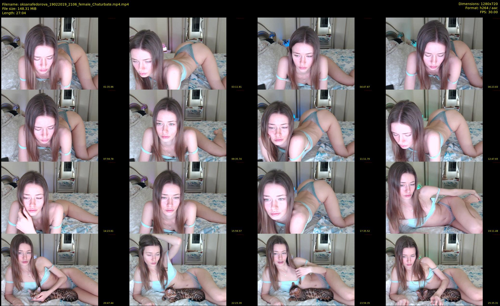 oksanafedorova — 28 minute Chaturbate female cam show recording, 720p, Feb 19, 2019