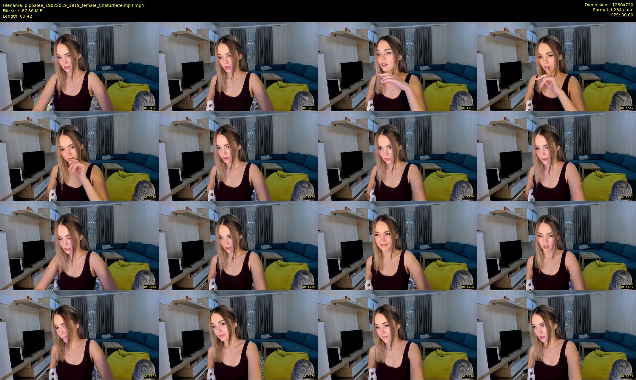 pippalee — 10 minute Chaturbate female cam show recording, 720p, Feb 19, 2019
