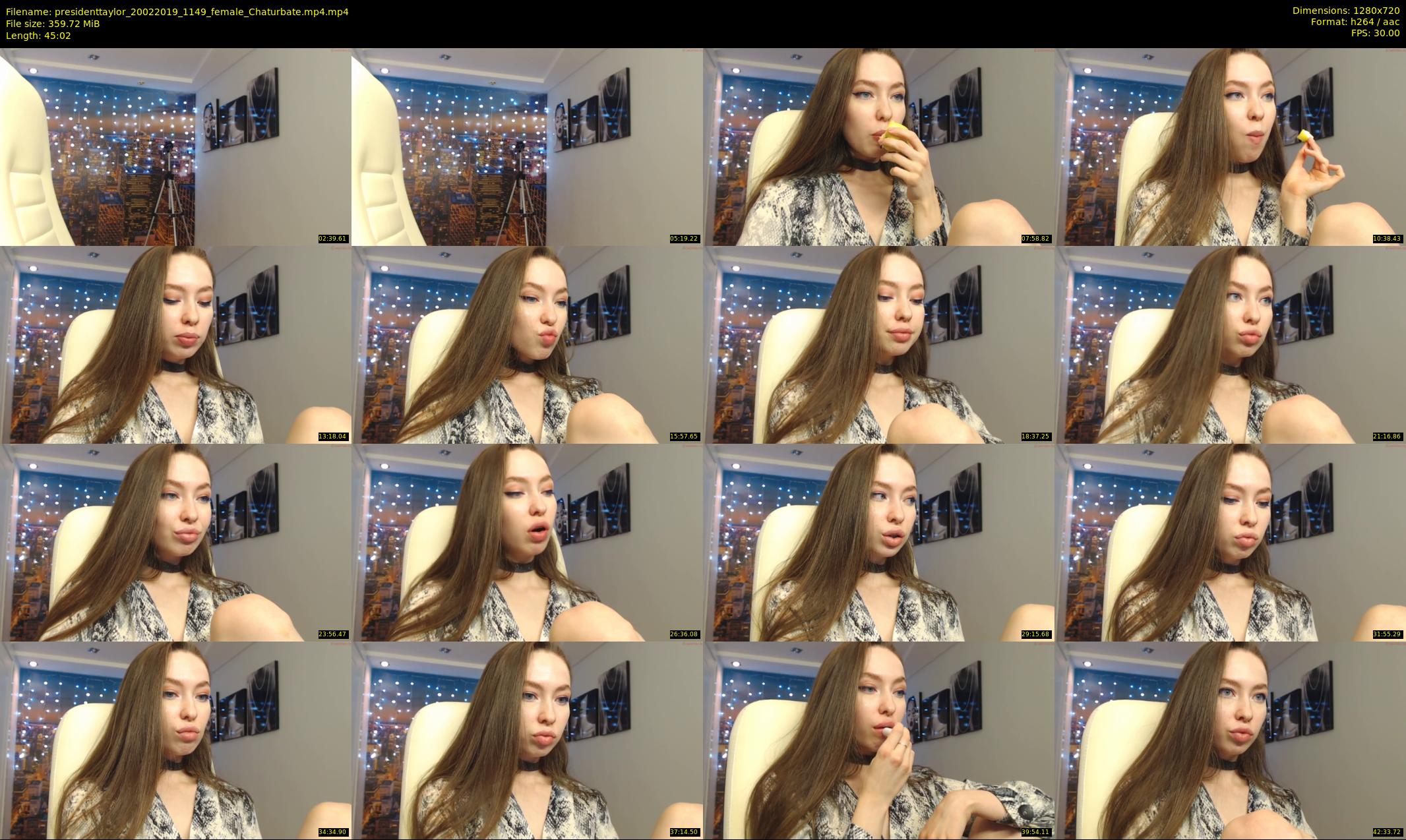 presidenttaylor — 46 minute Chaturbate female cam show recording, 720p, Feb 20, 2019