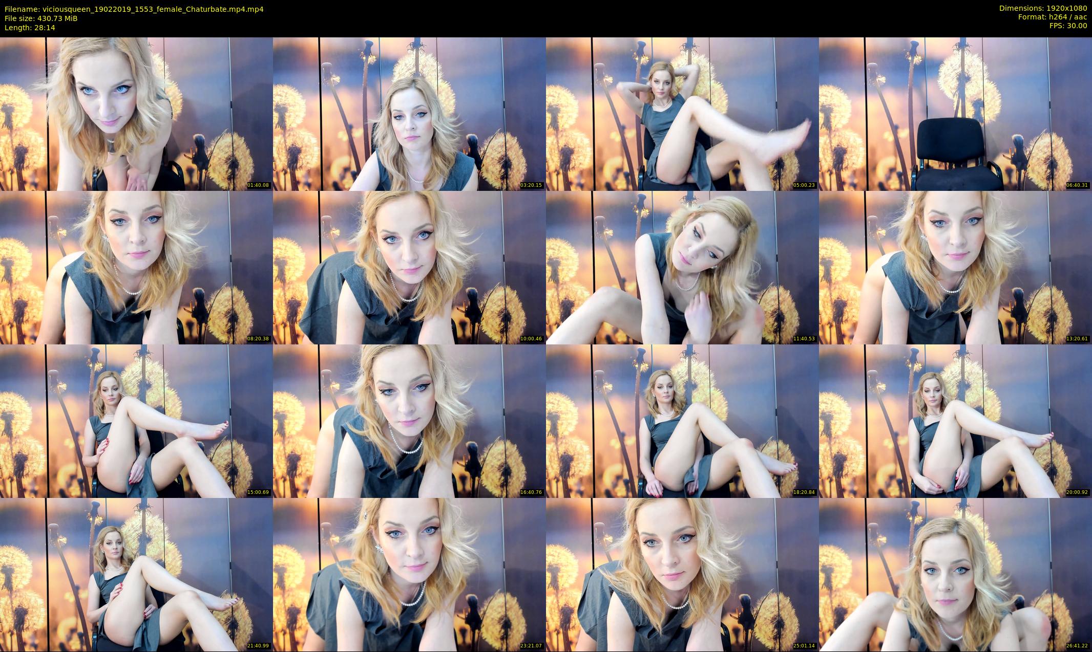 viciousqueen — 29 minute Chaturbate female cam show recording, 1080p, Feb 19, 2019