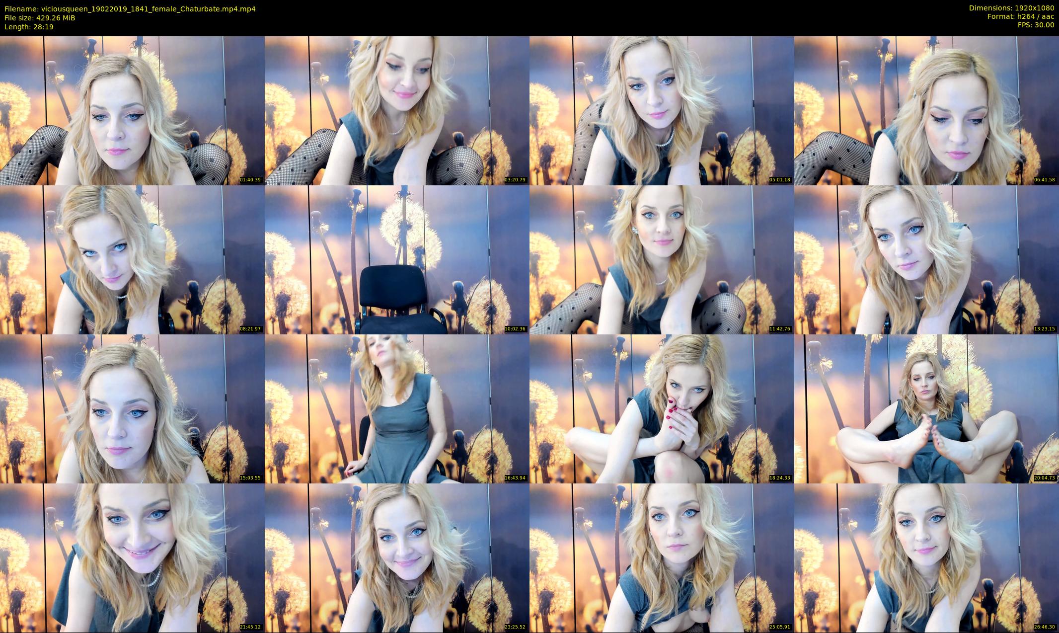 viciousqueen — 29 minute Chaturbate female cam show recording, 1080p, Feb 19, 2019