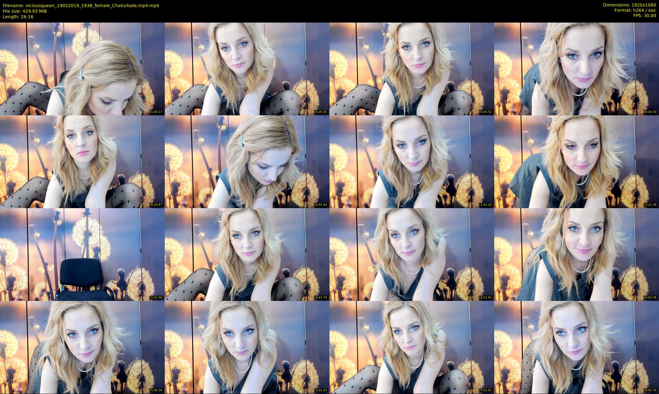 viciousqueen — 29 minute Chaturbate female cam show recording, 1080p, Feb 19, 2019