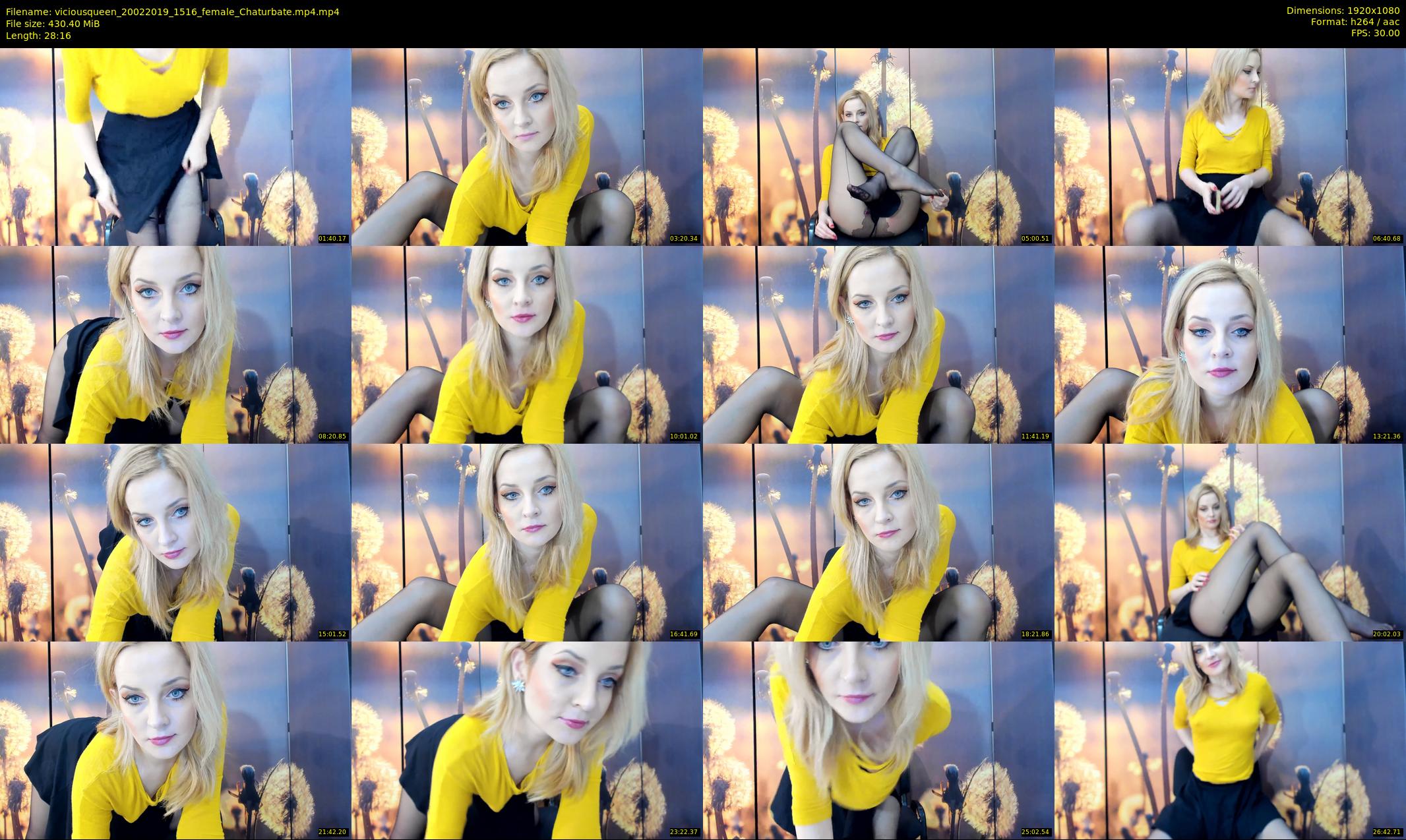 viciousqueen — 29 minute Chaturbate female cam show recording, 1080p, Feb 20, 2019