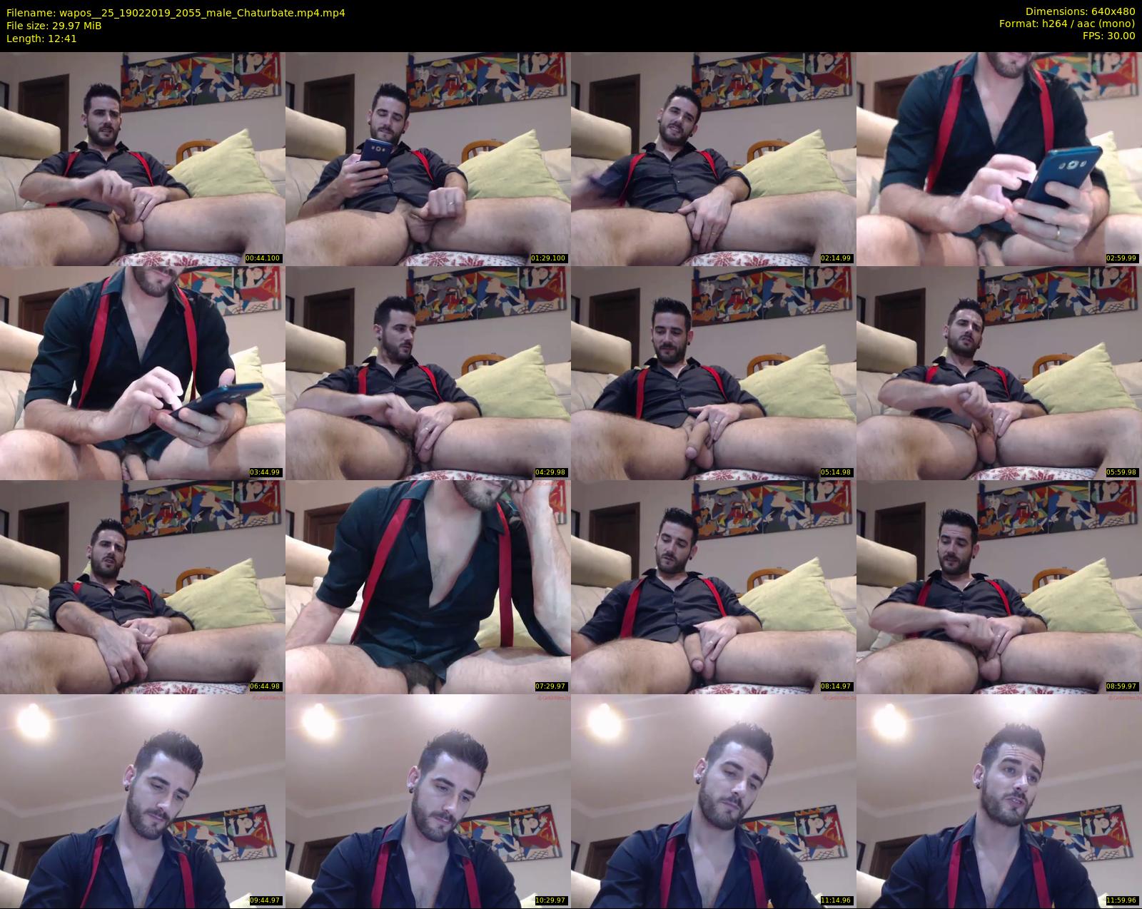 wapos__25 — 13 minute Chaturbate male cam show recording, 480p, Feb 19, 2019
