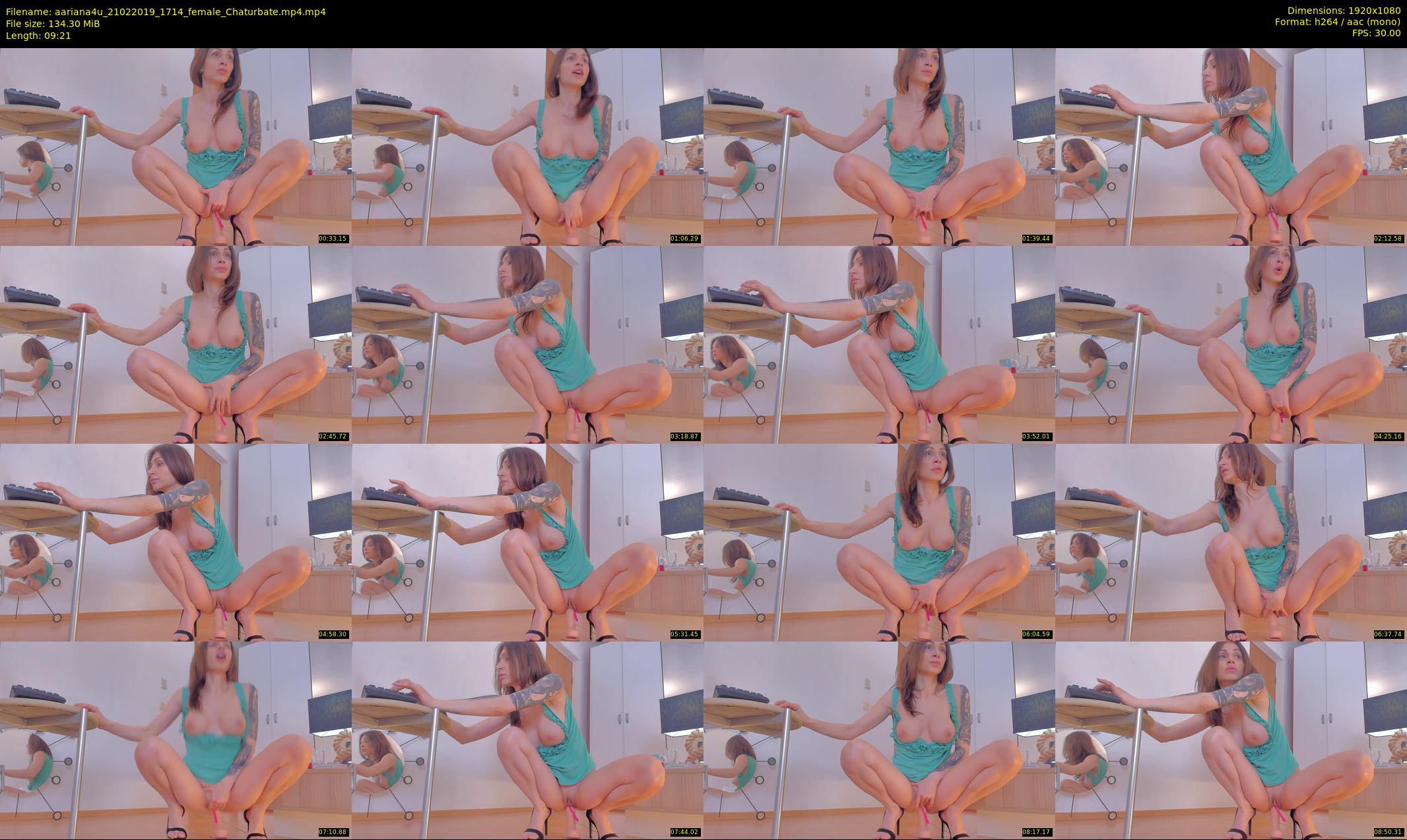 aariana4u — 10 minute Chaturbate female cam show recording, 1080p, Feb 21, 2019