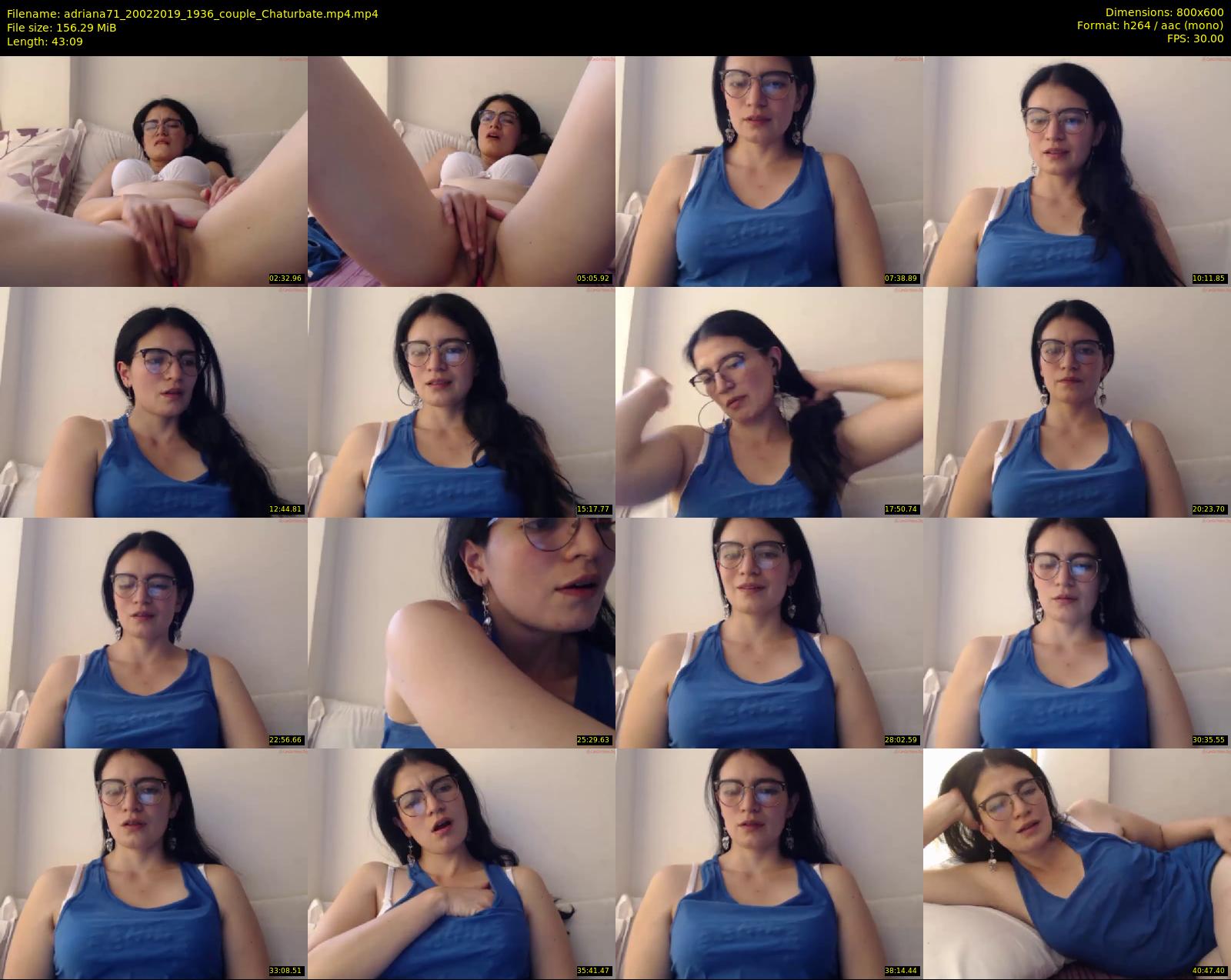 adriana71 — 44 minute Chaturbate couple cam show recording, 480p, Feb 20, 2019