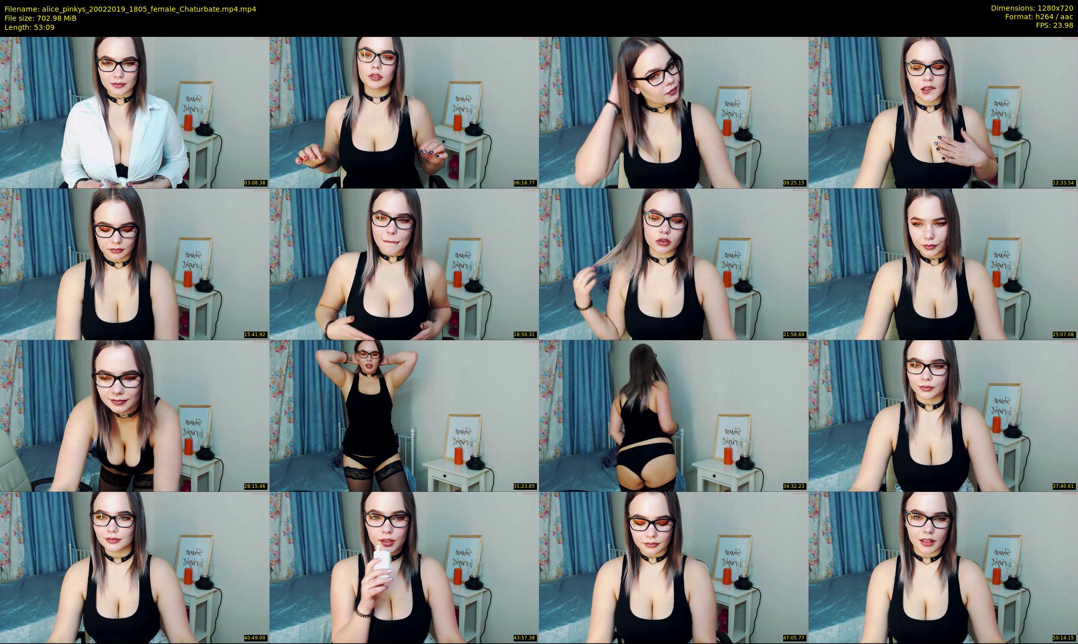 alice_pinkys — 54 minute Chaturbate female cam show recording, 720p, Feb 20, 2019