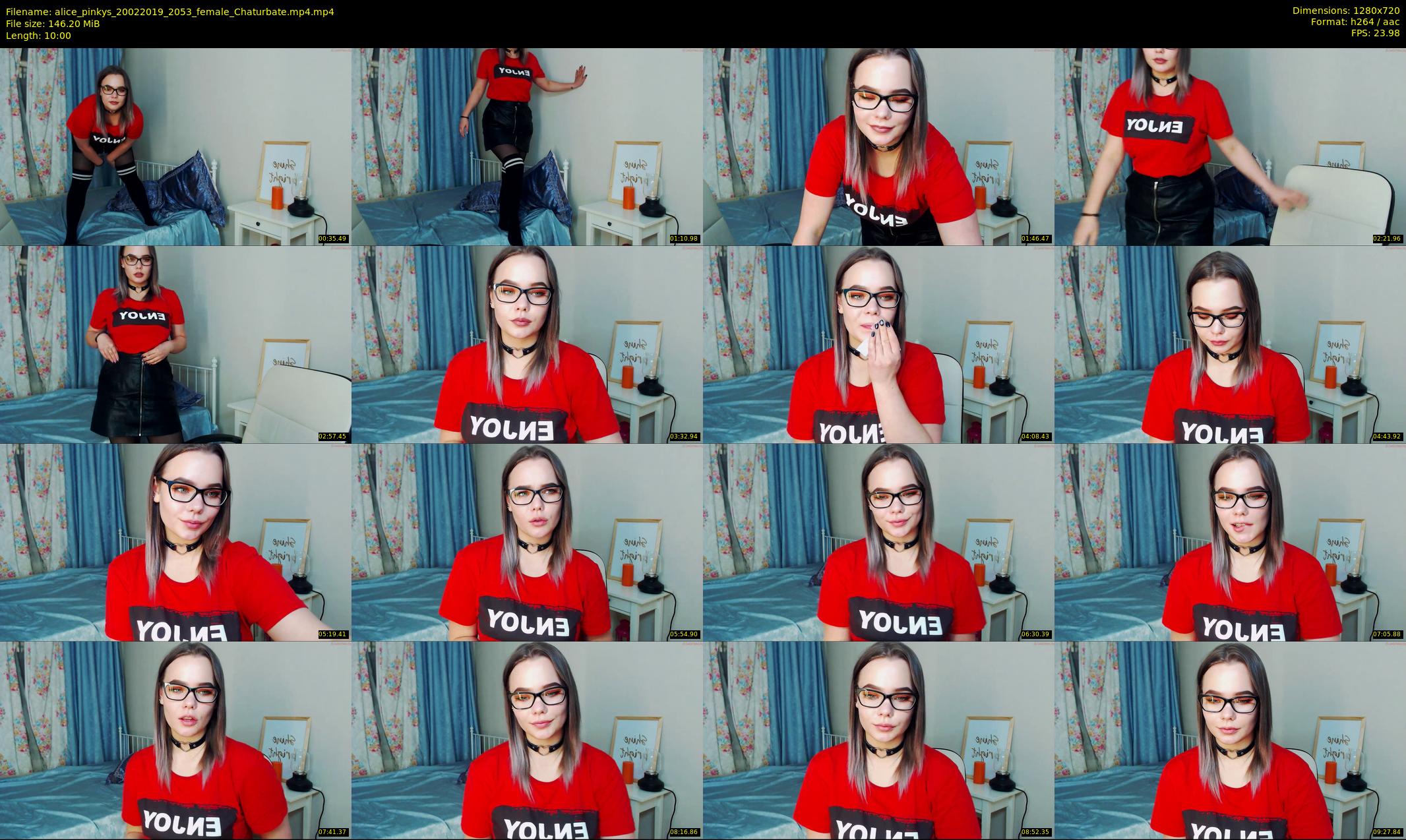 alice_pinkys — 10 minute Chaturbate female cam show recording, 720p, Feb 20, 2019