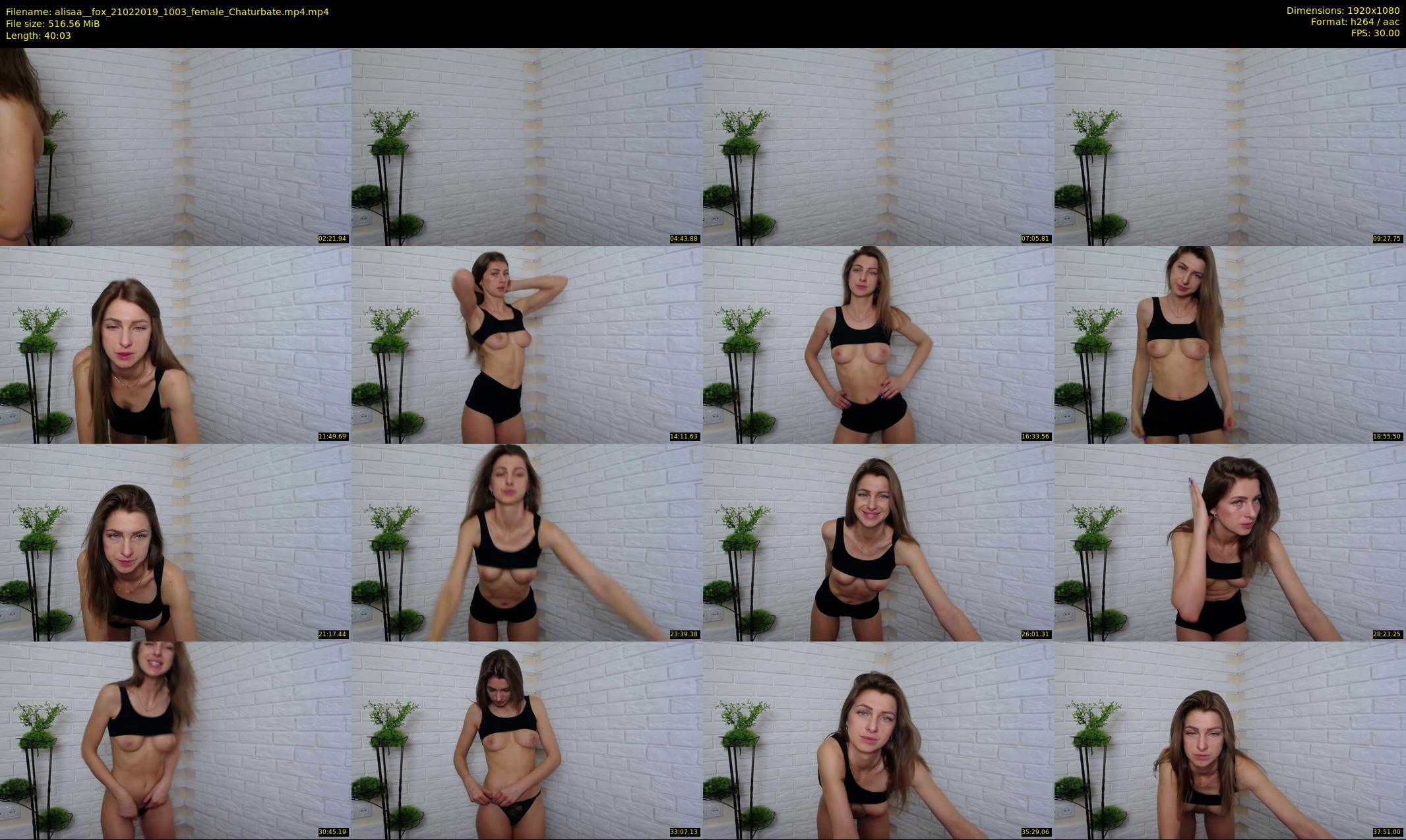 alisaa__fox — 41 minute Chaturbate female cam show recording, 1080p, Feb 21, 2019