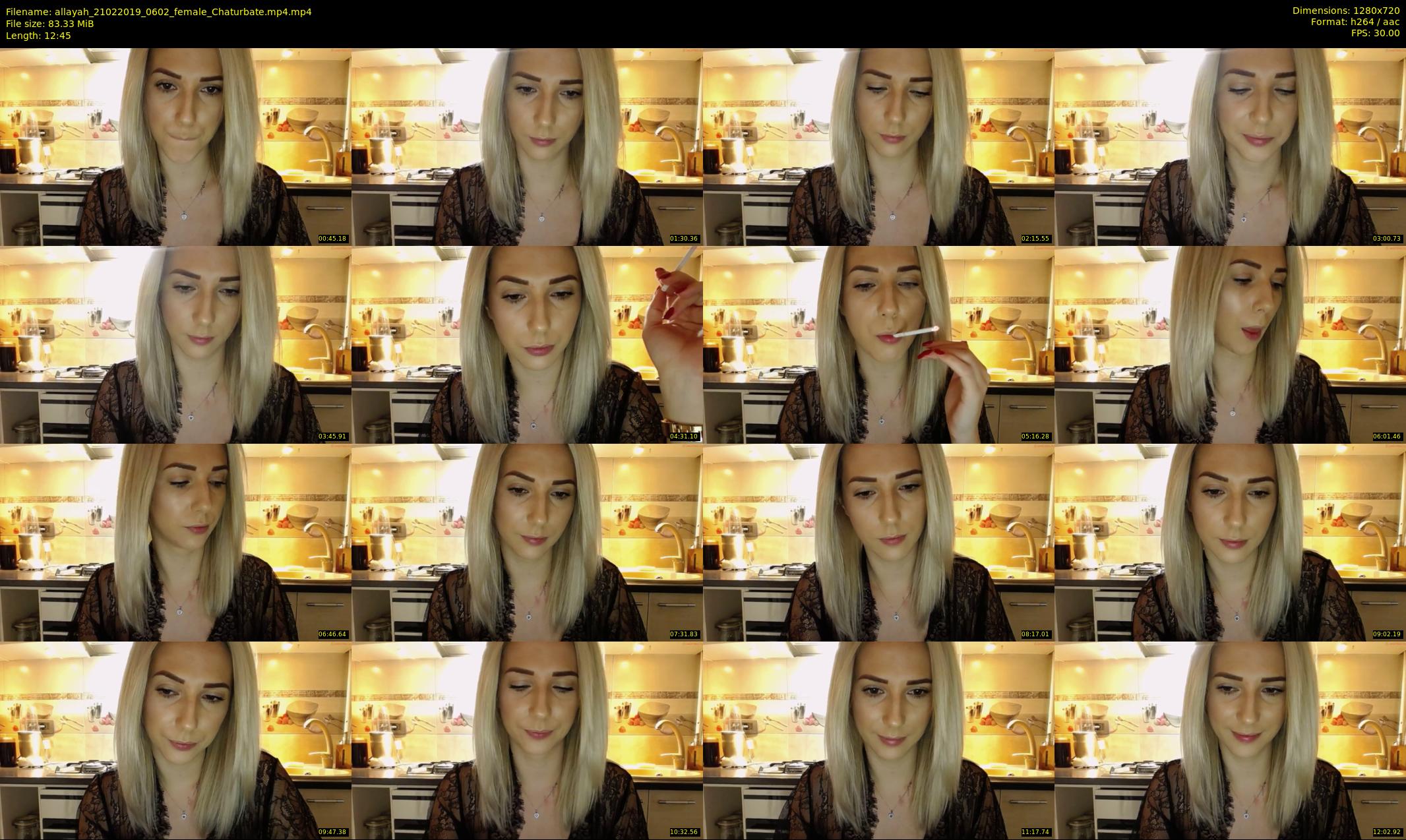 allayah — 13 minute Chaturbate female cam show recording, 720p, Feb 21, 2019