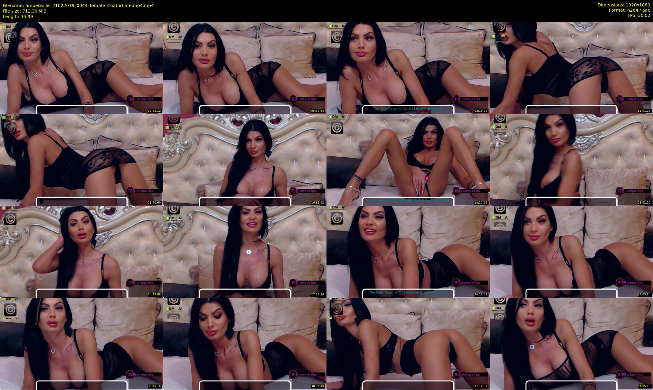 amberwillis — 47 minute Chaturbate female cam show recording, 1080p, Feb 21, 2019
