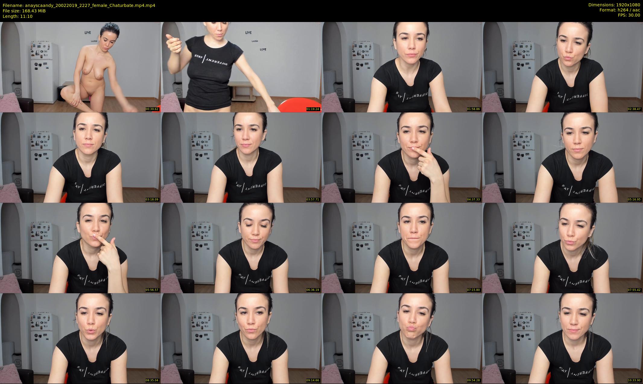 anayscaandy — 12 minute Chaturbate female cam show recording, 1080p, Feb 20, 2019