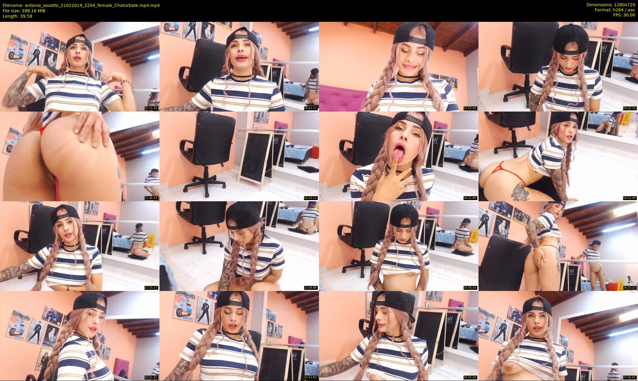 antonia_savatto — 40 minute Chaturbate female cam show recording, 720p, Feb 21, 2019