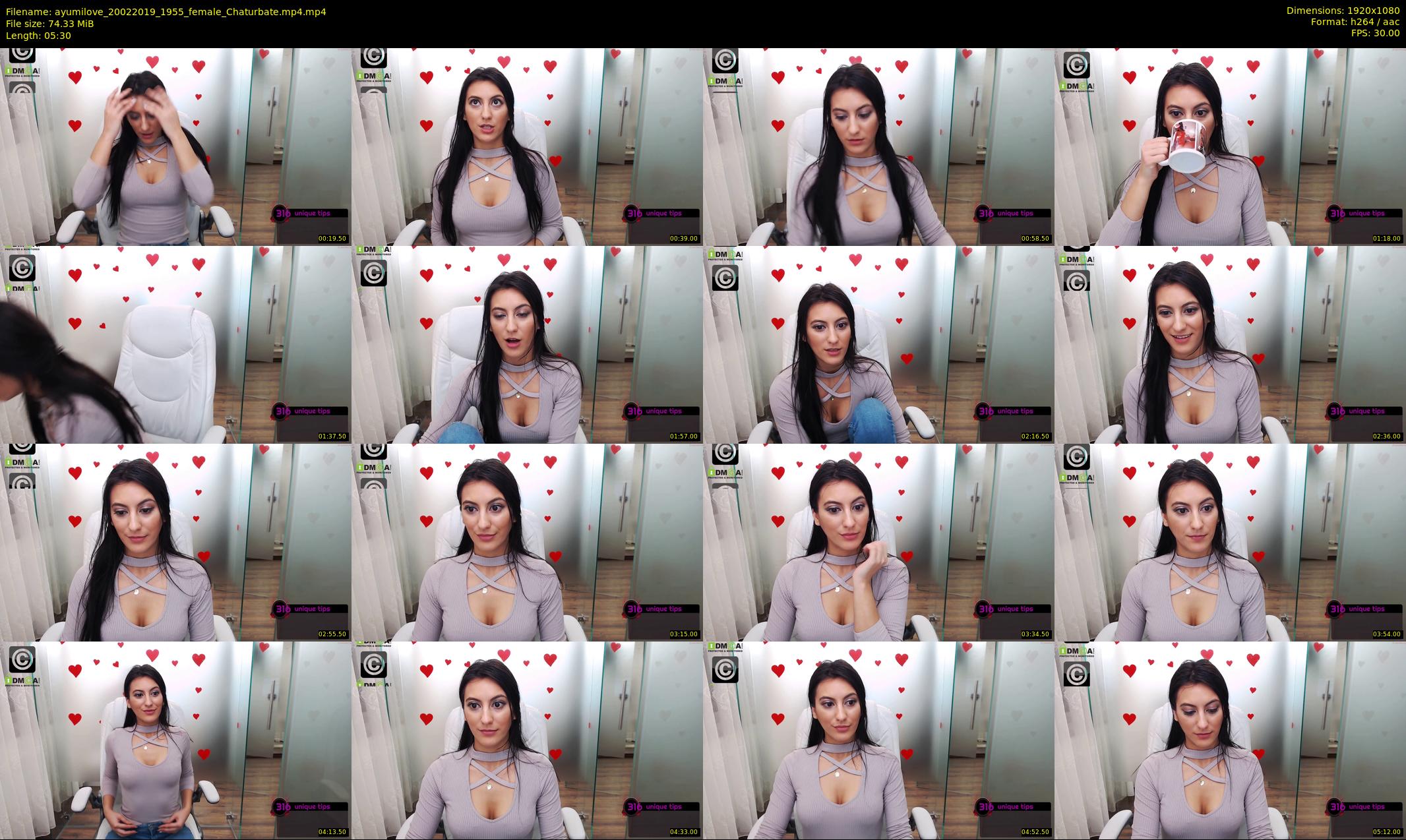 ayumilove — 6 minute Chaturbate female cam show recording, 1080p, Feb 20, 2019