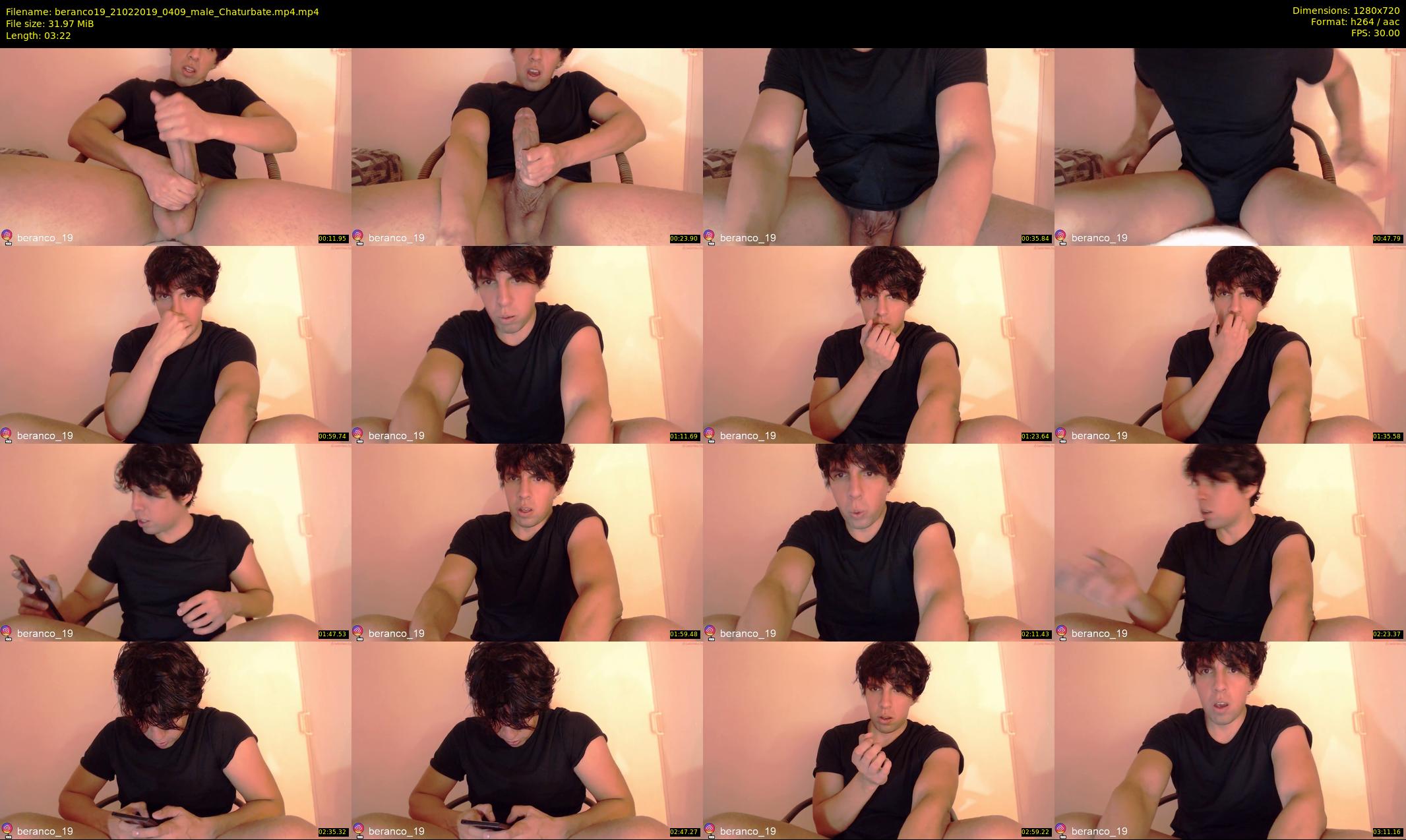 beranco19 — 4 minute Chaturbate male cam show recording, 720p, Feb 21, 2019