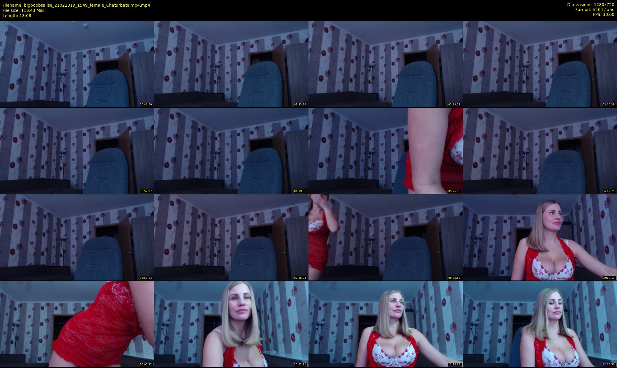 bigboobsalise — 14 minute Chaturbate female cam show recording, 720p, Feb 21, 2019
