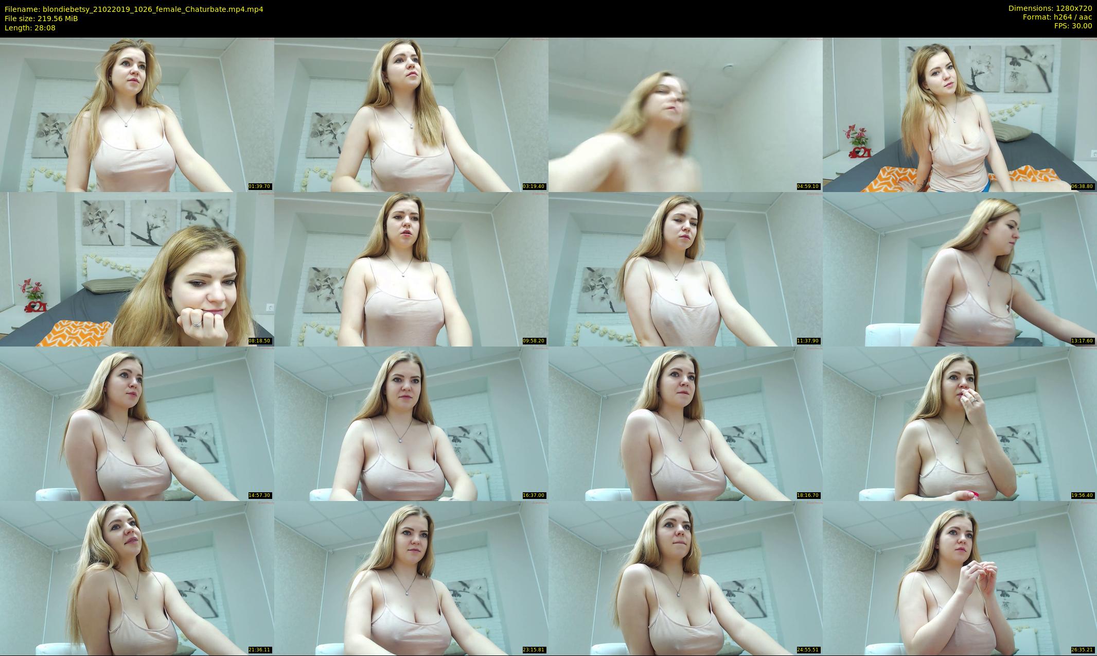 blondiebetsy — 29 minute Chaturbate female cam show recording, 720p, Feb 21, 2019