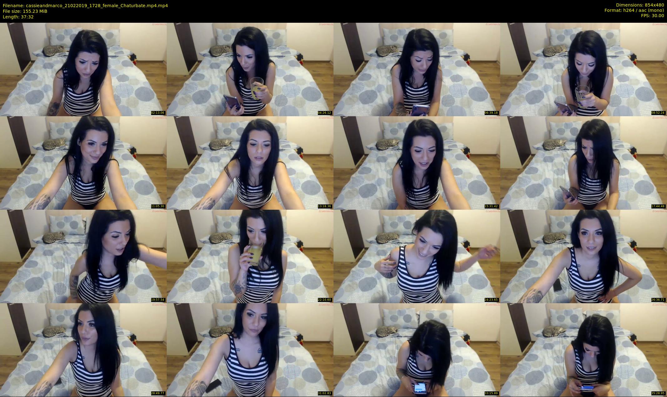 cassieandmarco — 38 minute Chaturbate female cam show recording, 480p, Feb 21, 2019