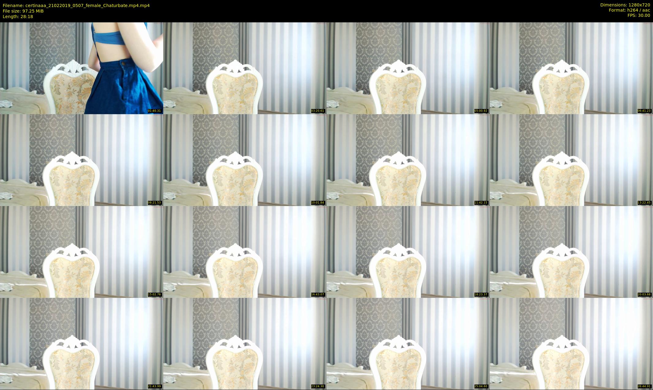 certinaaa — 29 minute Chaturbate female cam show recording, 720p, Feb 21, 2019