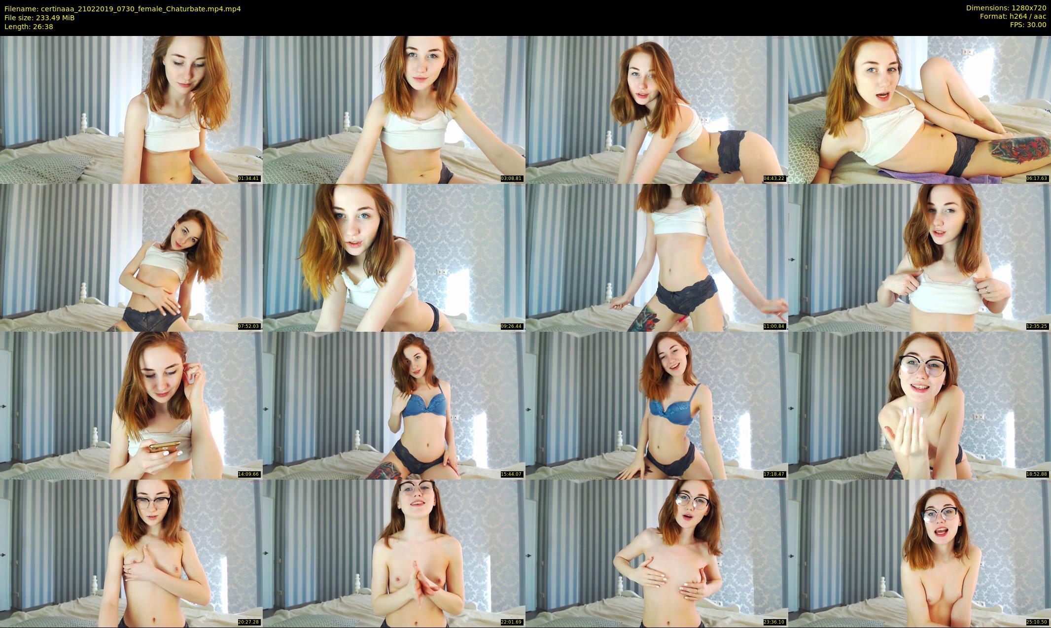 certinaaa — 27 minute Chaturbate female cam show recording, 720p, Feb 21, 2019