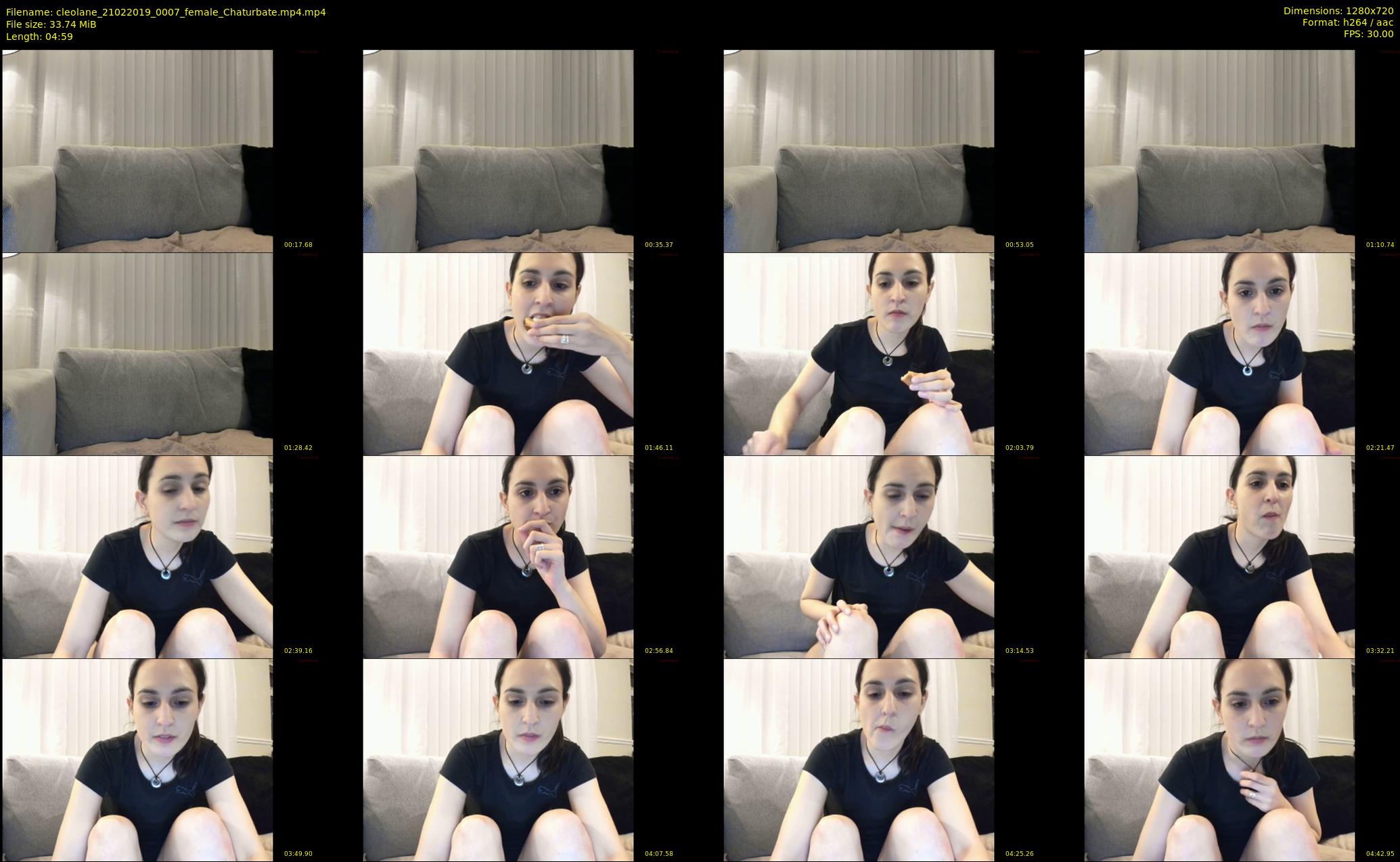 cleolane — 5 minute Chaturbate female cam show recording, 720p, Feb 21, 2019