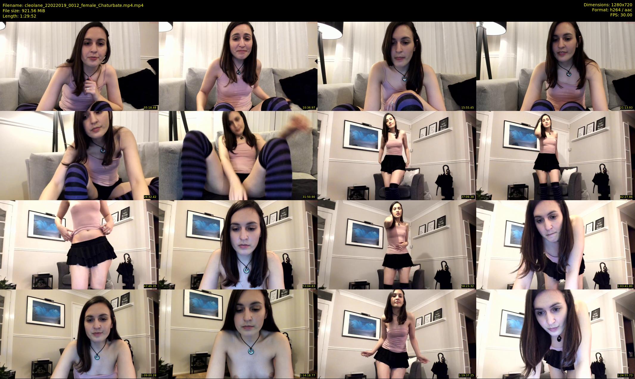 cleolane — 90 minute Chaturbate female cam show recording, 720p, Feb 22, 2019