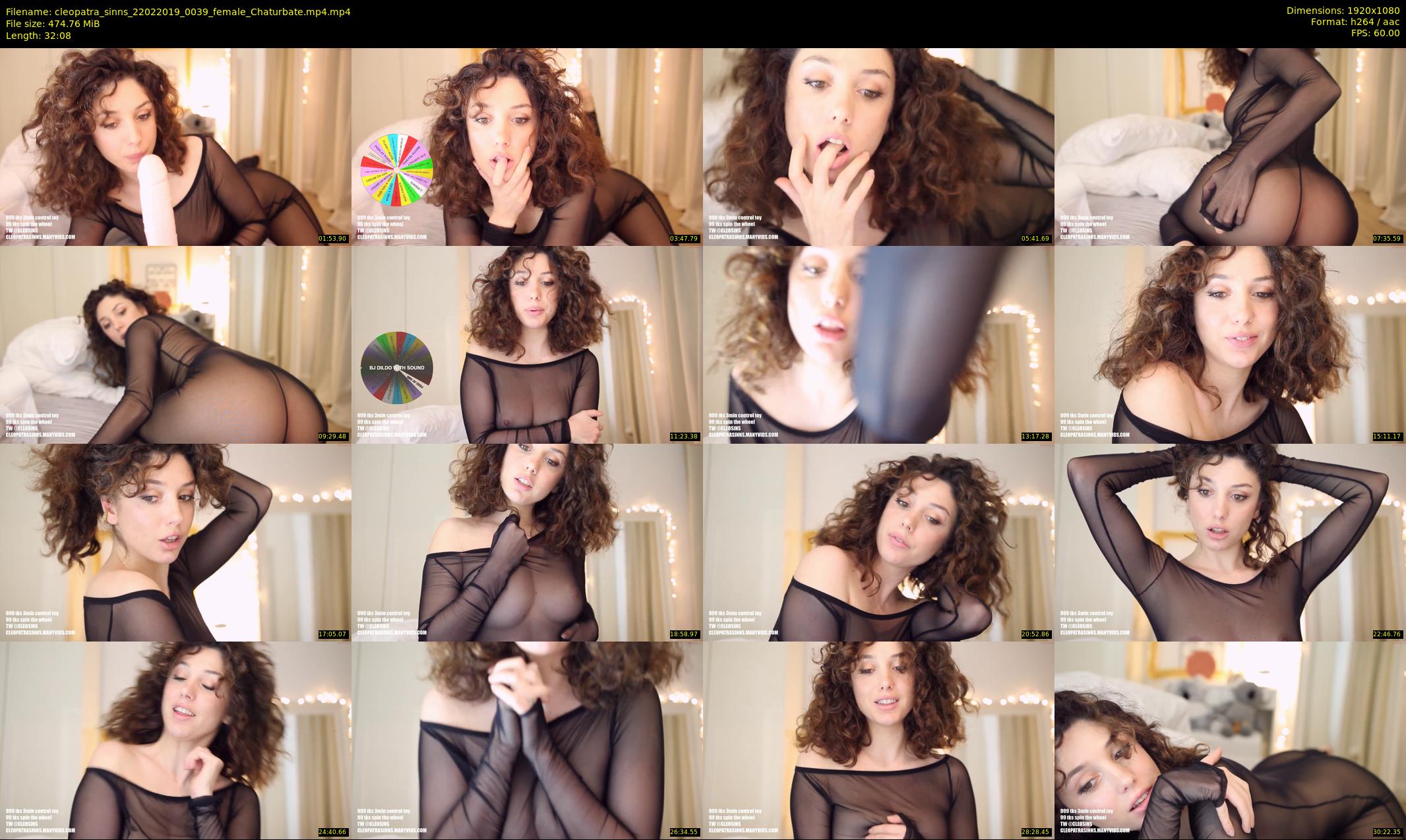 cleopatra_sinns — 33 minute Chaturbate female cam show recording, 1080p, Feb 22, 2019