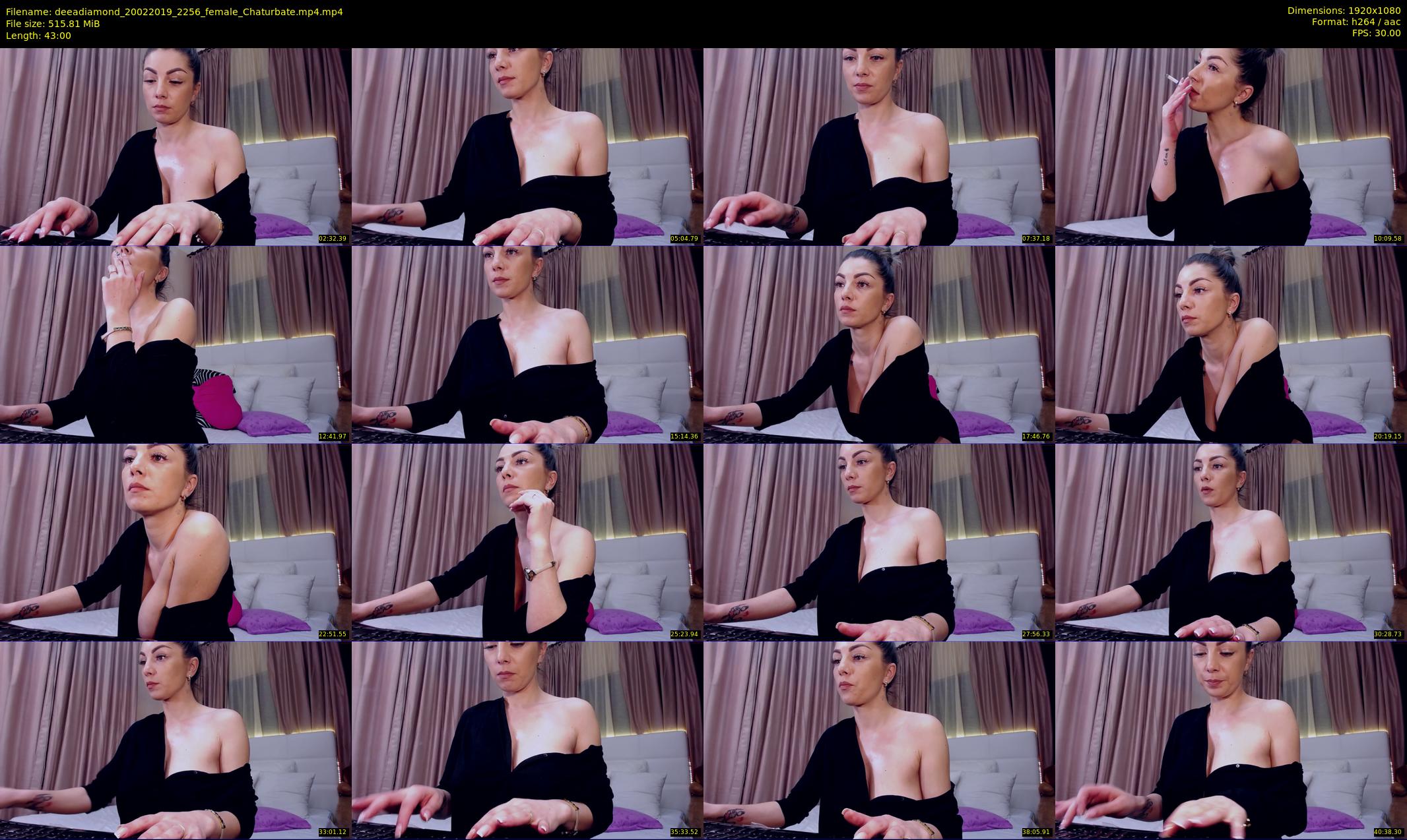 deeadiamond — 43 minute Chaturbate female cam show recording, 1080p, Feb 20, 2019