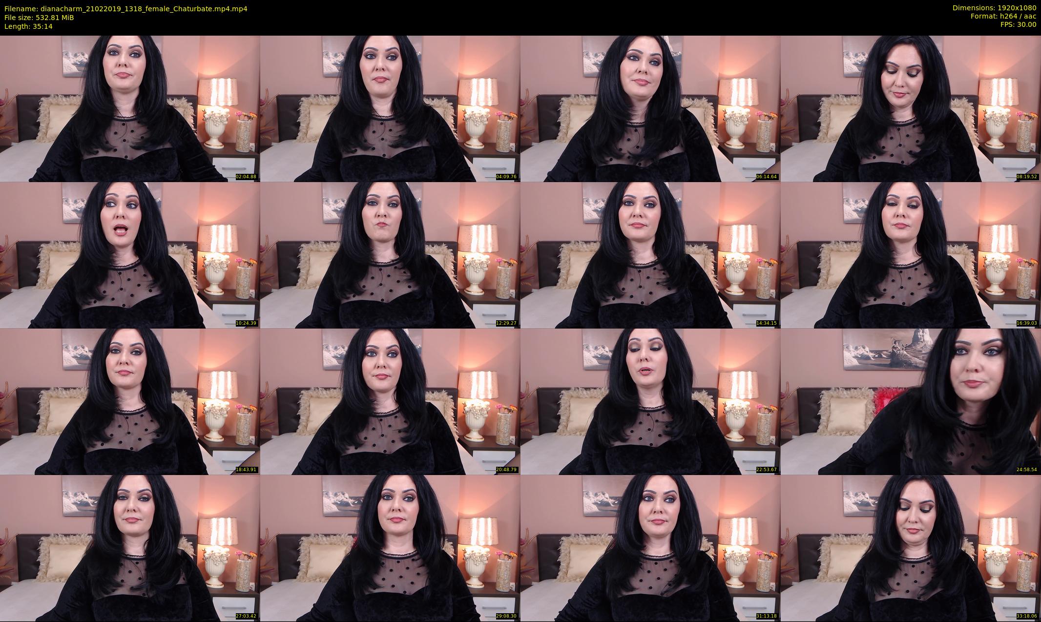 dianacharm — 36 minute Chaturbate female cam show recording, 1080p, Feb 21, 2019