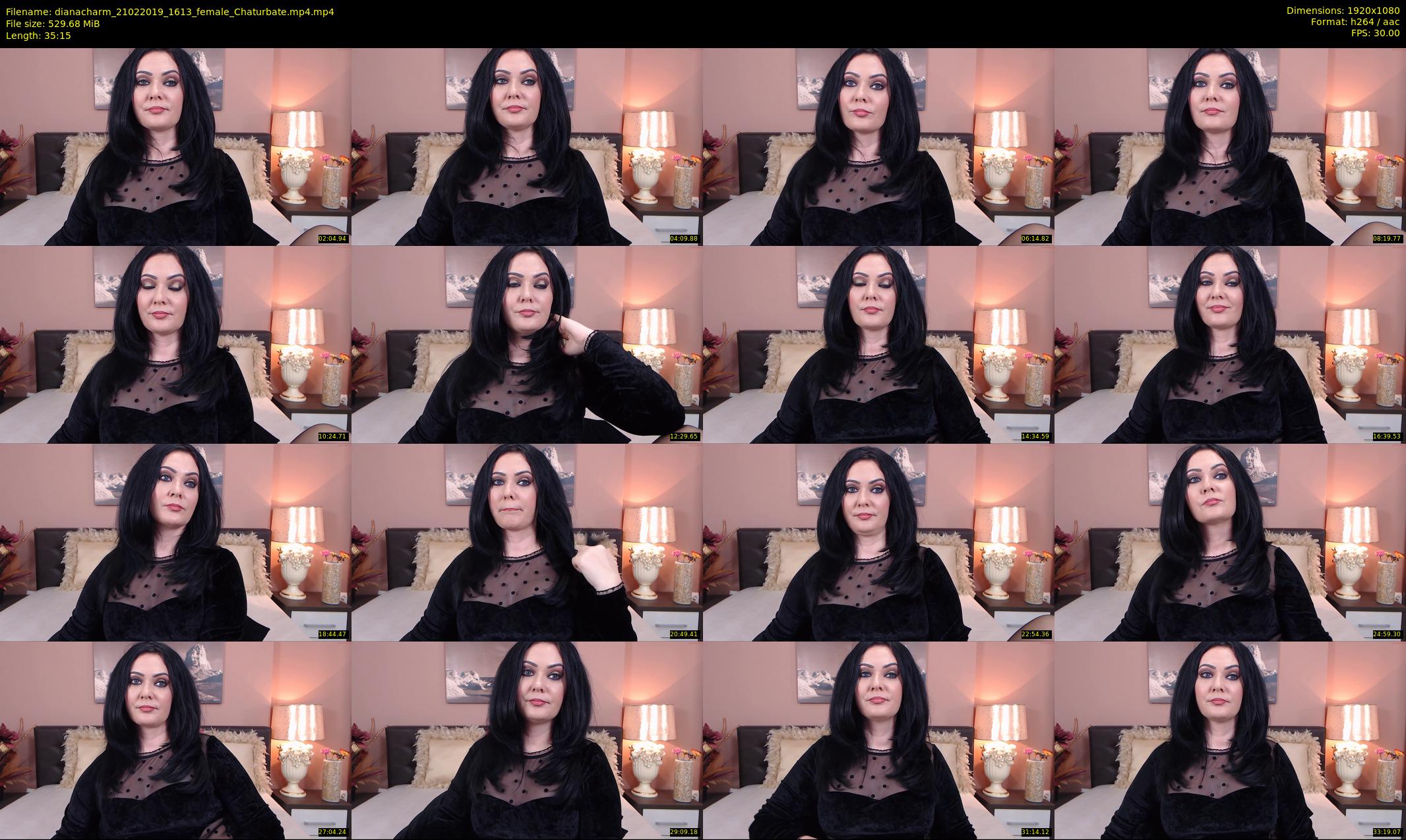 dianacharm — 36 minute Chaturbate female cam show recording, 1080p, Feb 21, 2019
