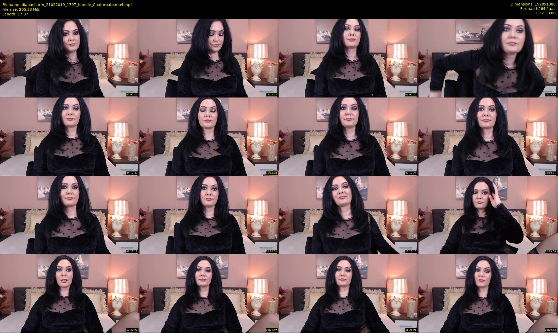 dianacharm — 18 minute Chaturbate female cam show recording, 1080p, Feb 21, 2019