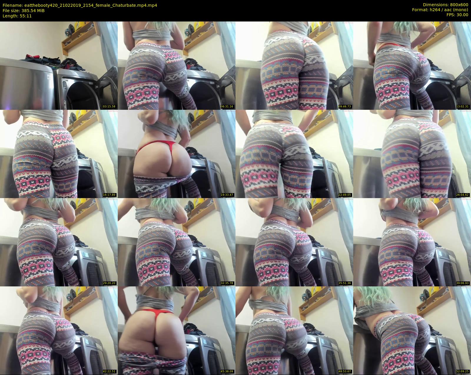 eatthebooty420 — 56 minute Chaturbate female cam show recording, 480p, Feb 21, 2019