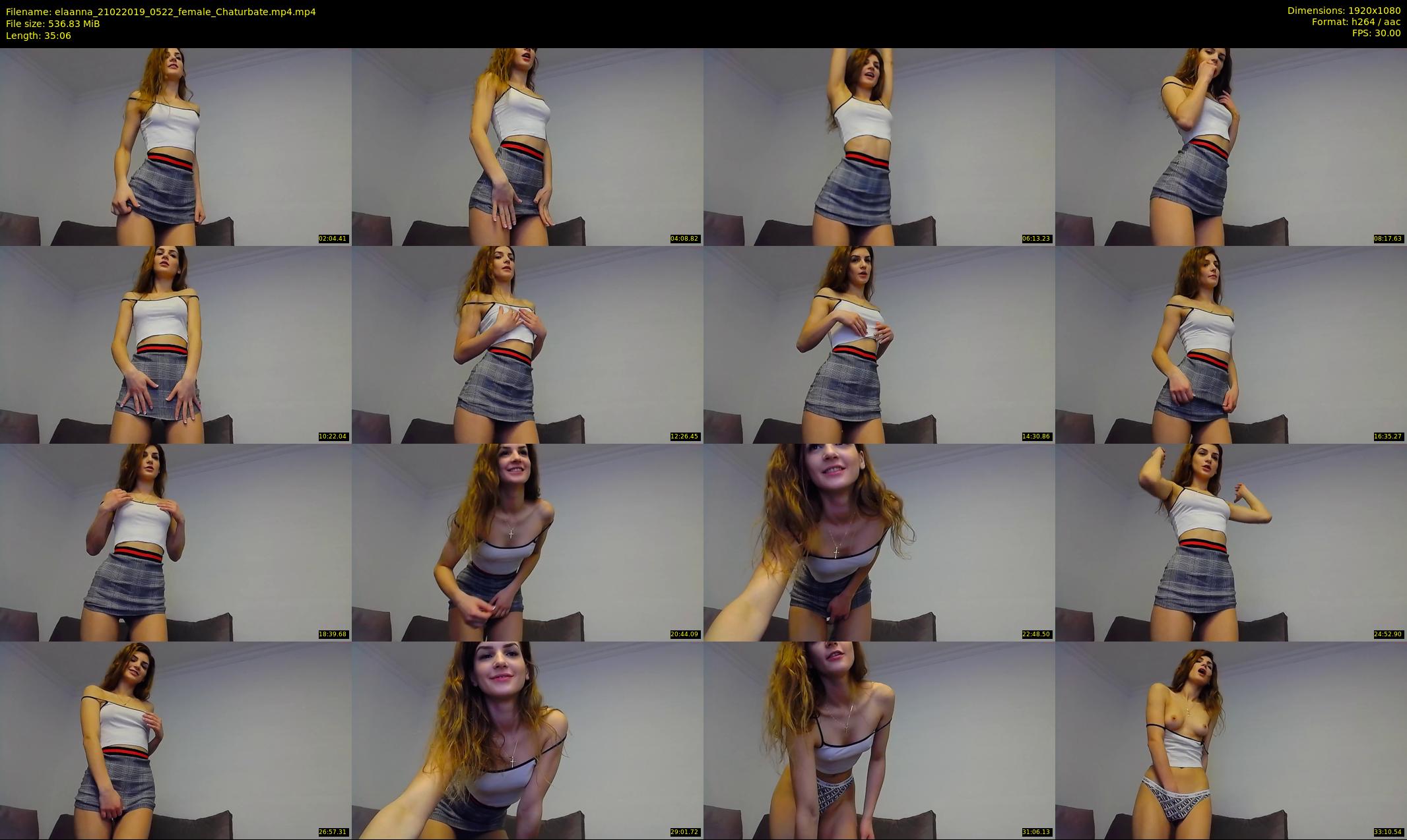 elaanna — 36 minute Chaturbate female cam show recording, 1080p, Feb 21, 2019