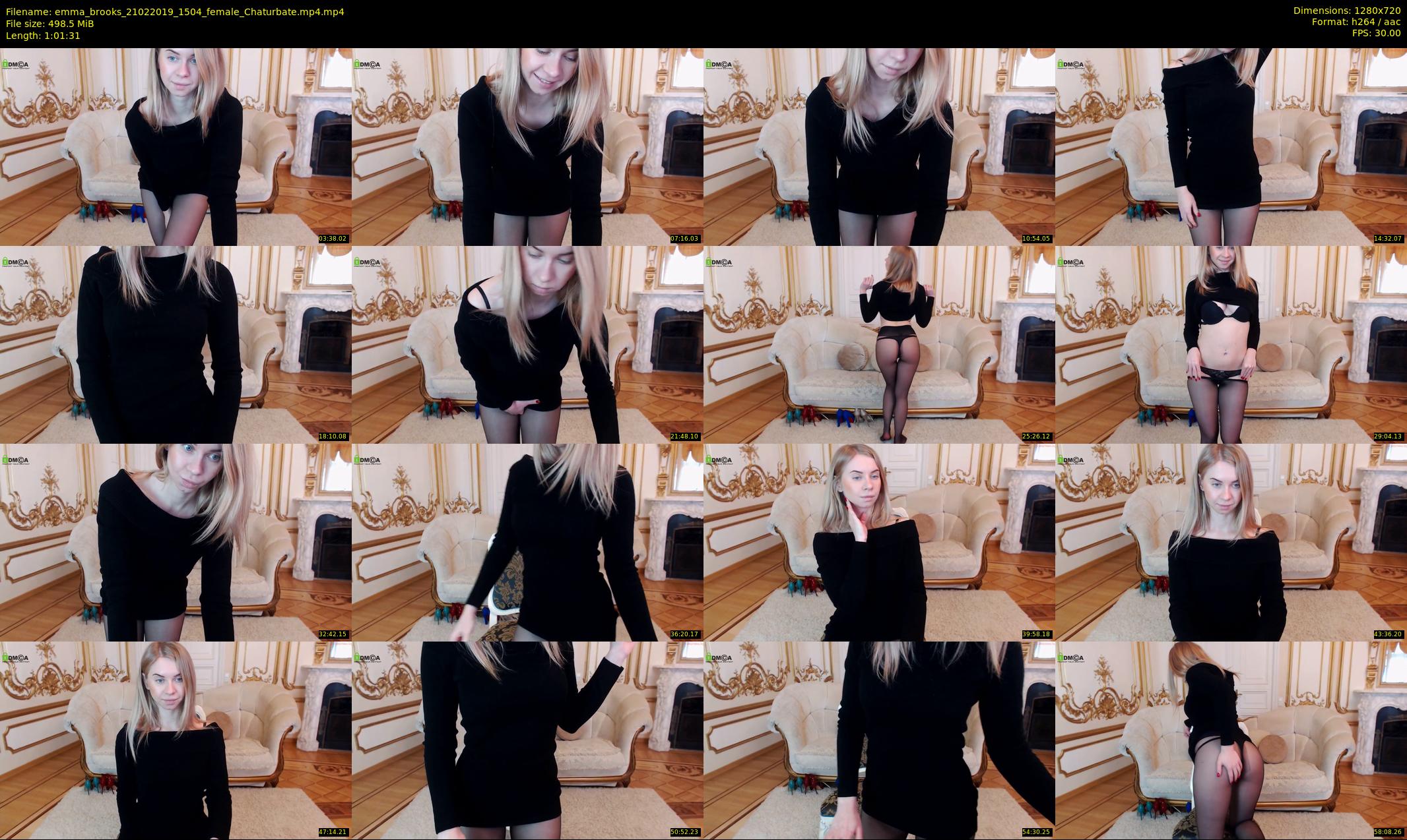 emma_brooks — 62 minute Chaturbate female cam show recording, 720p, Feb 21, 2019
