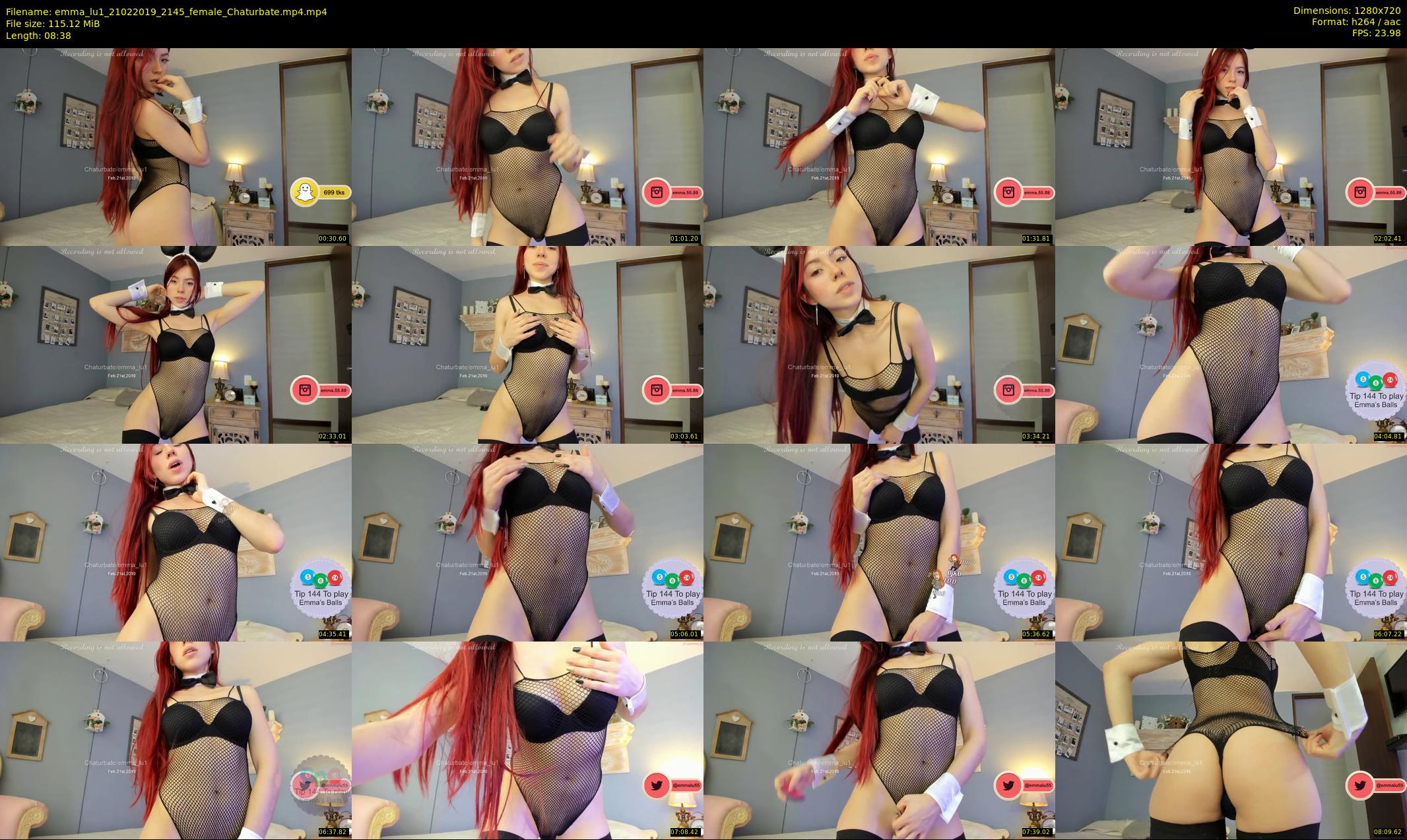 emma_lu1 — 9 minute Chaturbate female cam show recording, 720p, Feb 21, 2019