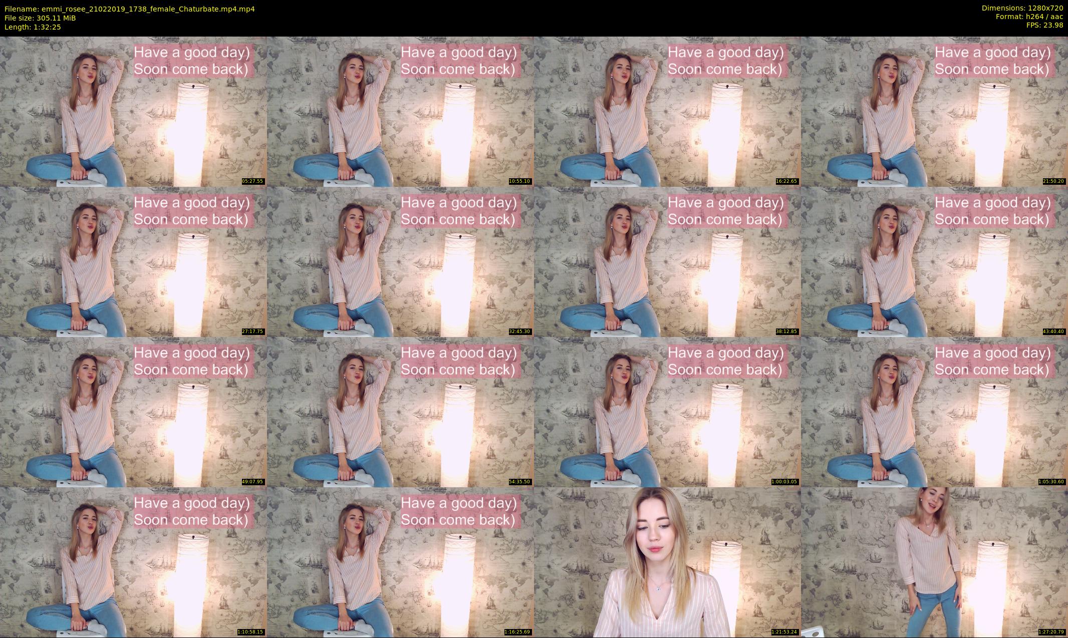emmi_rosee — 93 minute Chaturbate female cam show recording, 720p, Feb 21, 2019