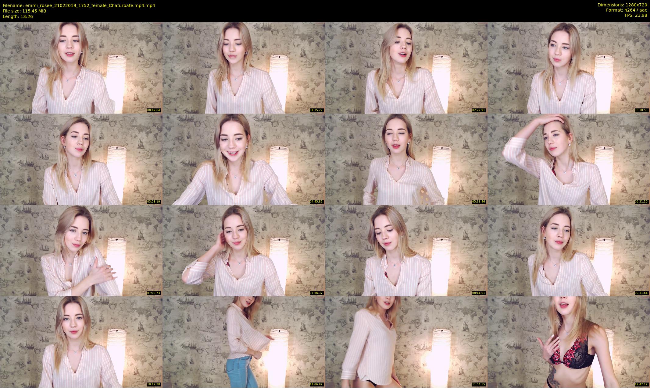 emmi_rosee — 14 minute Chaturbate female cam show recording, 720p, Feb 21, 2019
