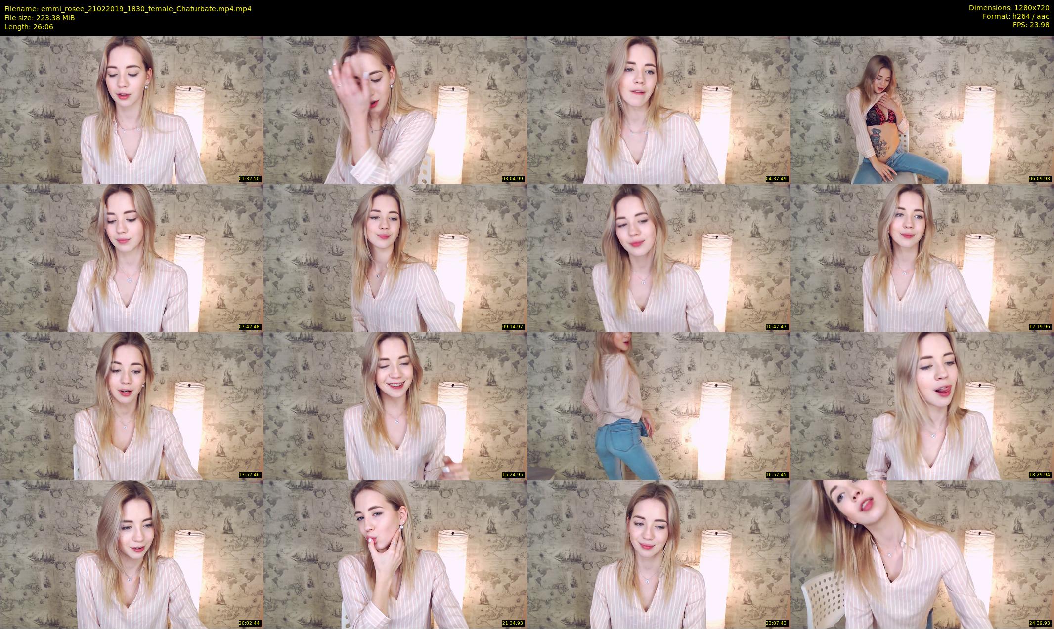 emmi_rosee — 27 minute Chaturbate female cam show recording, 720p, Feb 21, 2019