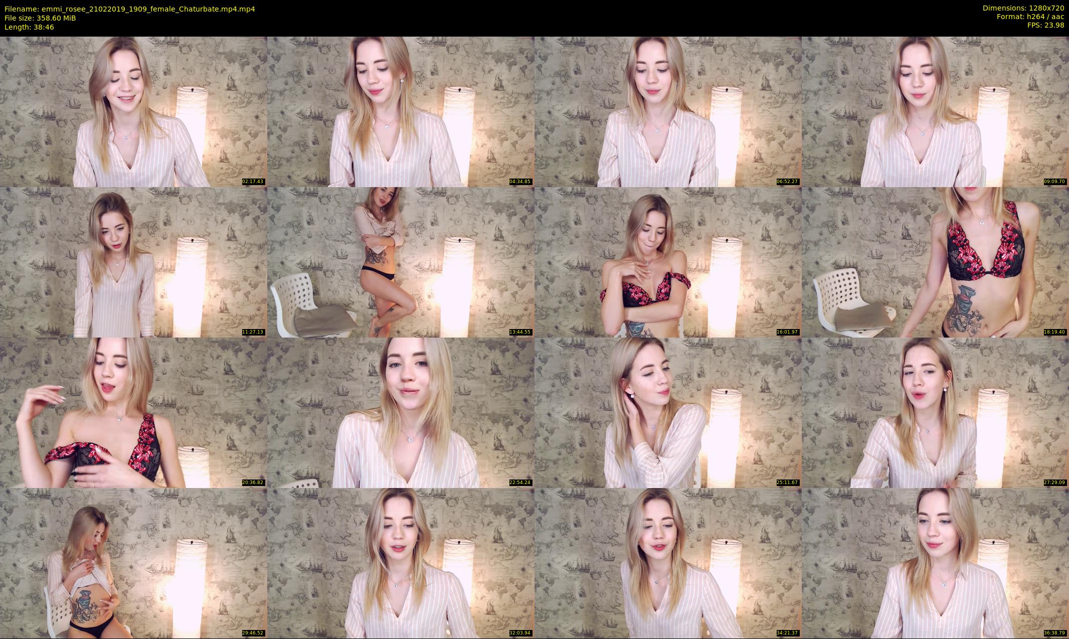 emmi_rosee — 39 minute Chaturbate female cam show recording, 720p, Feb 21, 2019