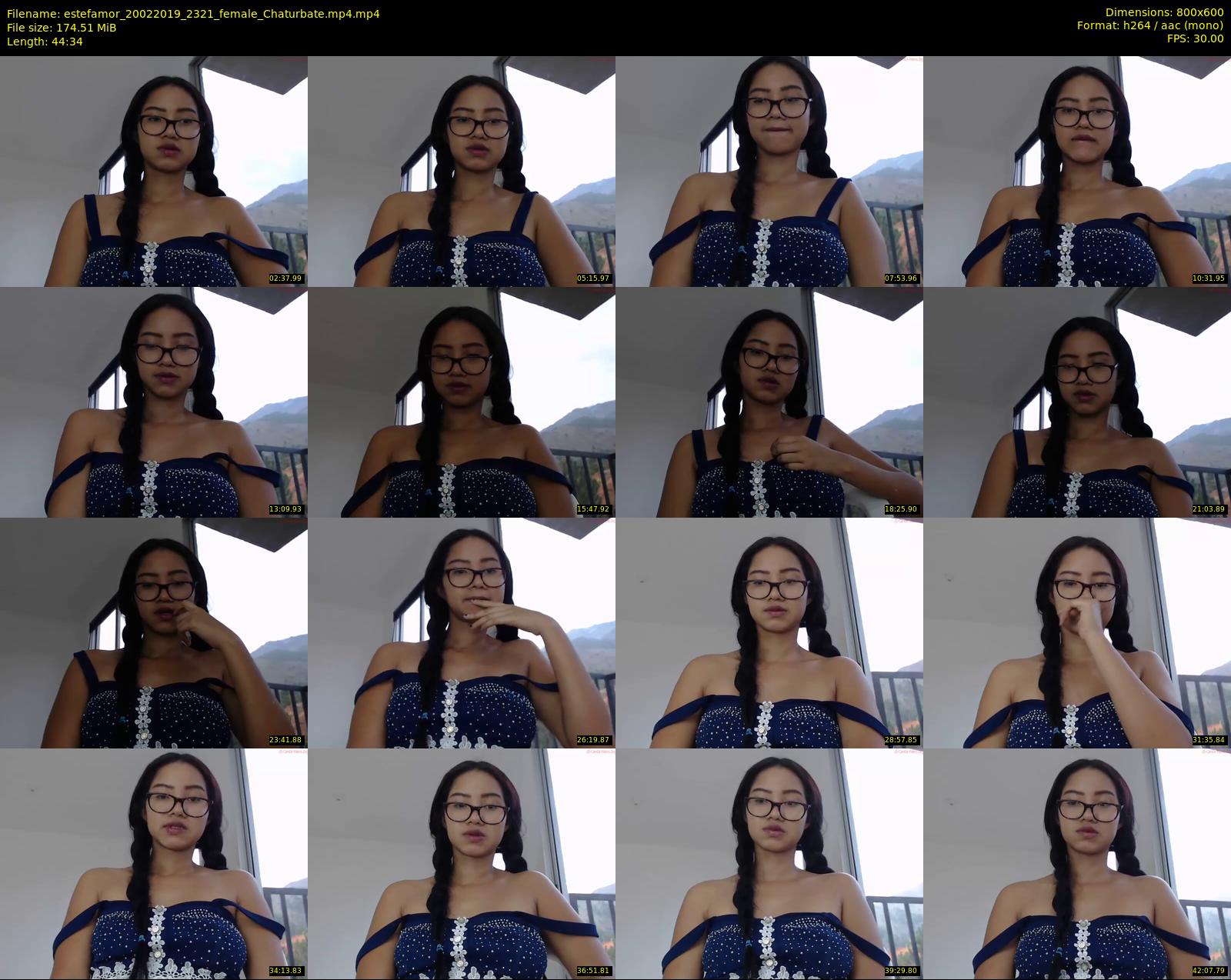 estefamor — 45 minute Chaturbate female cam show recording, 480p, Feb 20, 2019