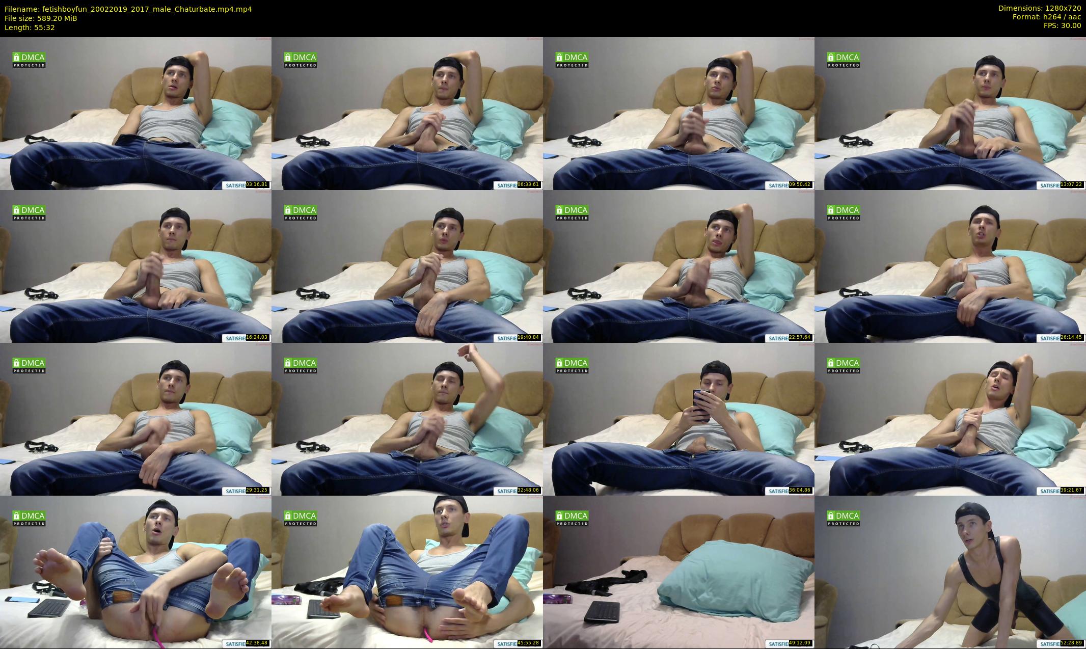 fetishboyfun — 56 minute Chaturbate male cam show recording, 720p, Feb 20, 2019