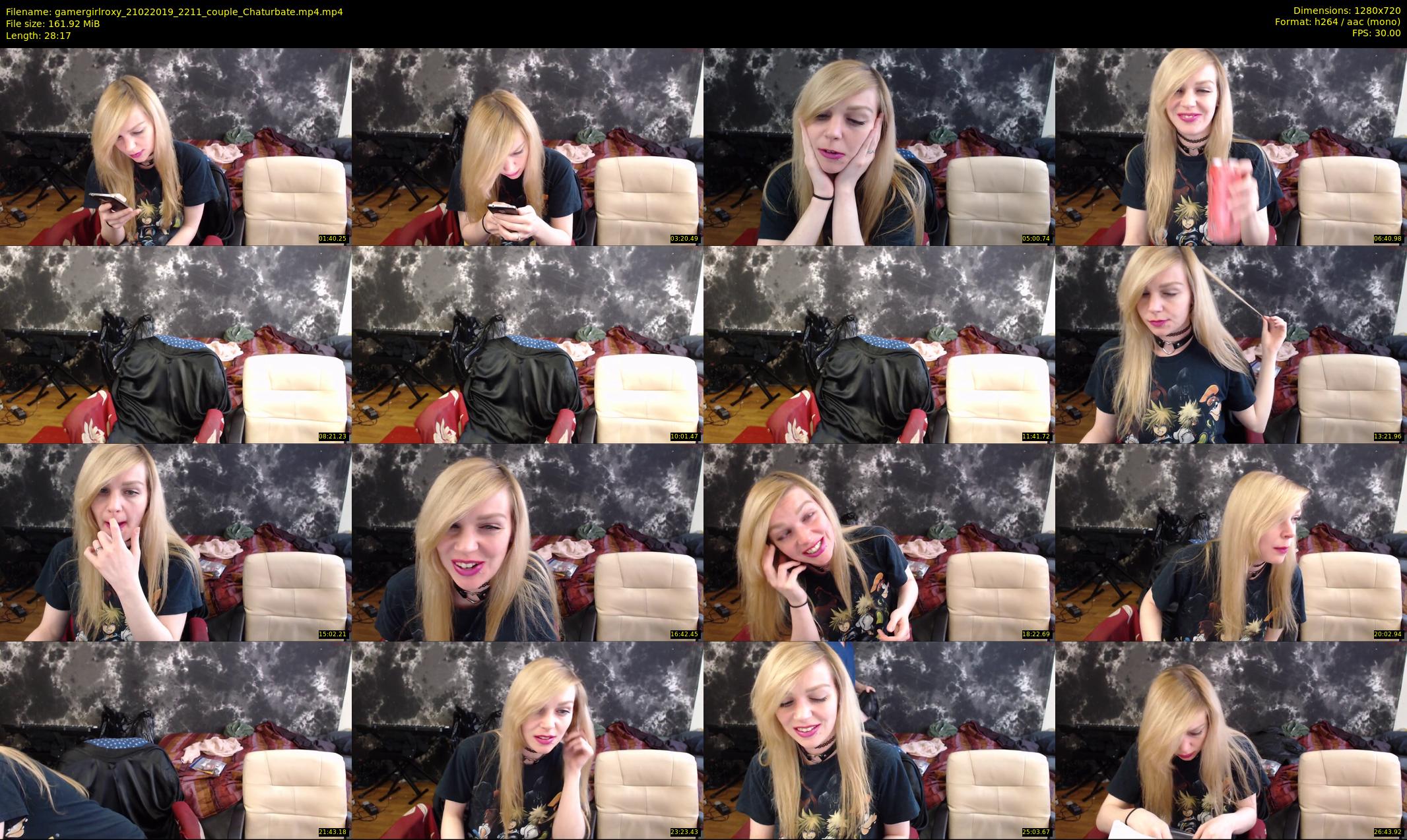 gamergirlroxy — 29 minute Chaturbate couple cam show recording, 720p, Feb 21, 2019